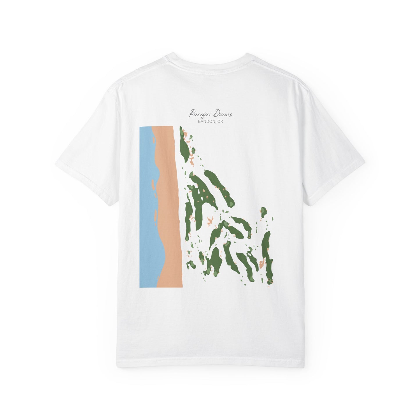 Pacific Dunes – Bandon, Oregon Golf Map Shirt
