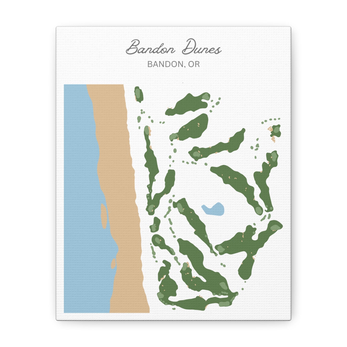 Bandon Dunes Golf Course Canvas Print – Premium Wall Art for Golf Enthusiasts