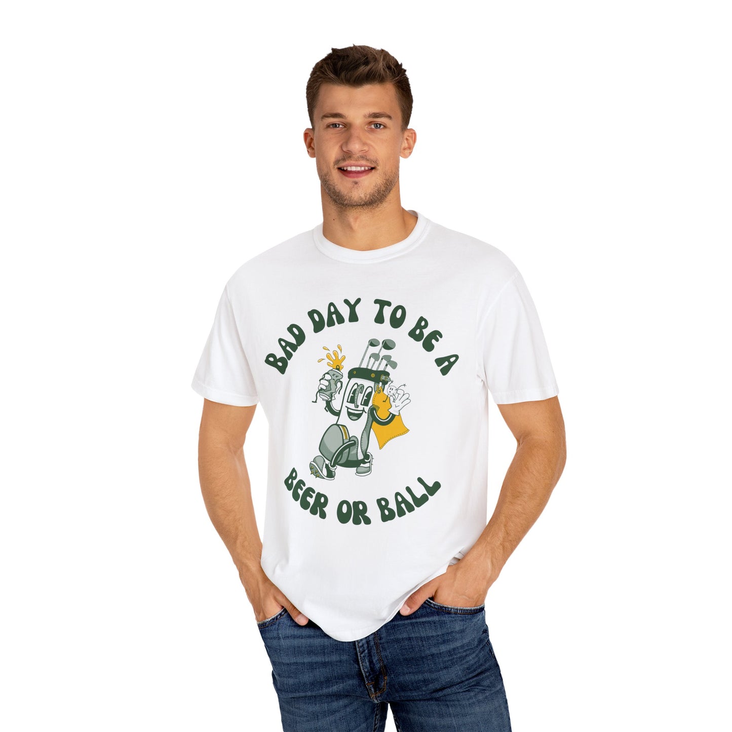 Bad Day to be a Beer or Ball - Golf Humor Graphic Tee