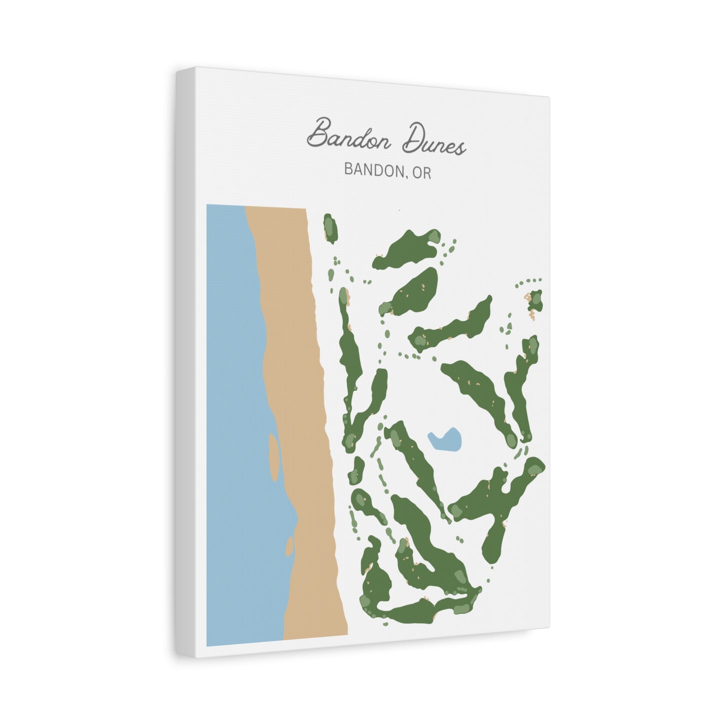 Bandon Dunes Golf Course Canvas Print – Premium Wall Art for Golf Enthusiasts