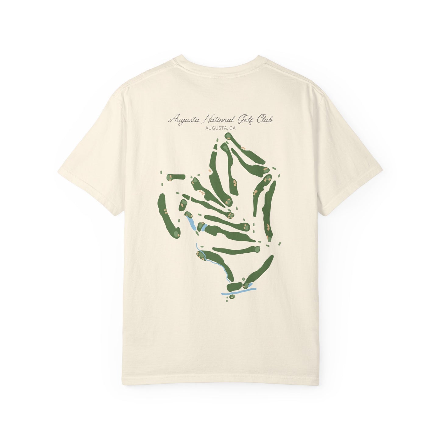 Augusta National Course Map – Premium Comfort Colors® Golf Tee