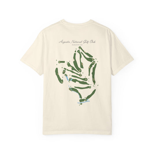 Augusta National Course Map – Premium Comfort Colors® Golf Tee