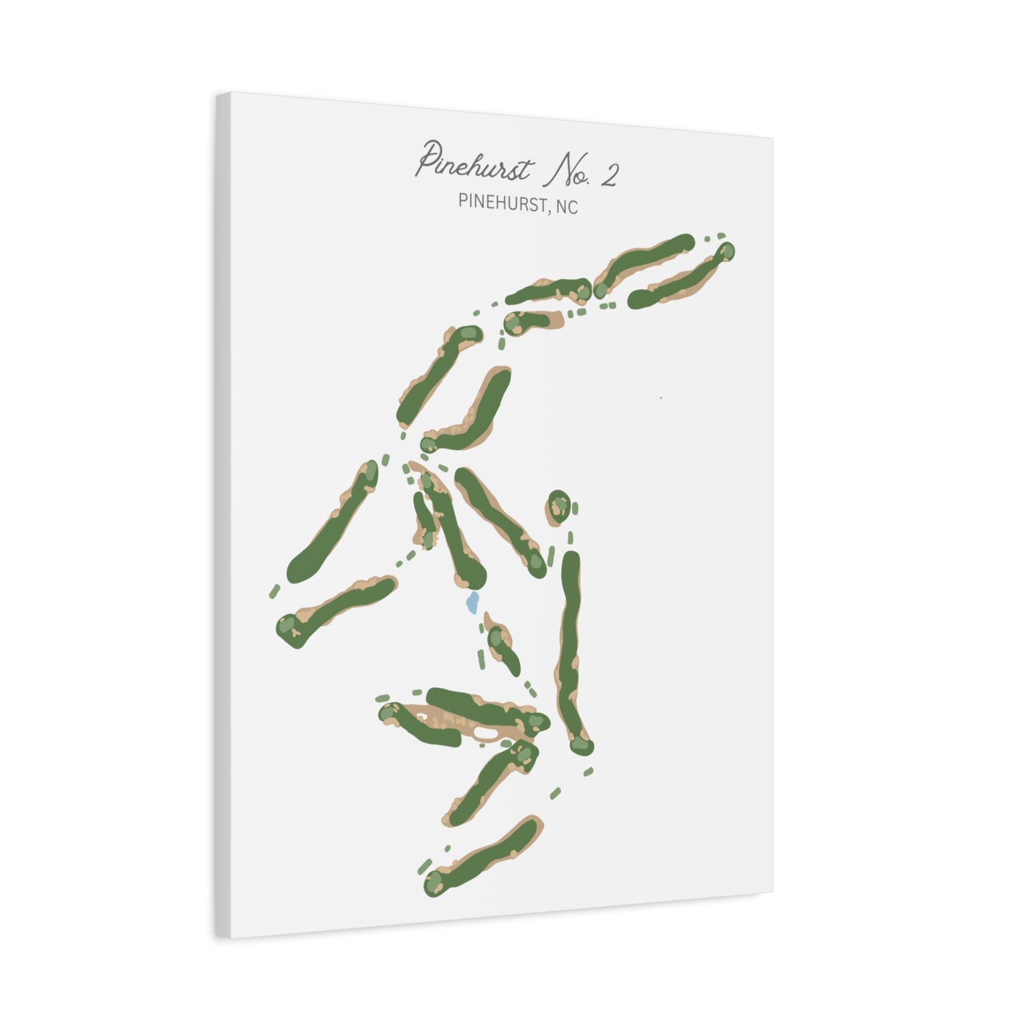 Pinehurst No. 2 Golf Course Canvas Print – Premium Wall Art for Golf Enthusiasts