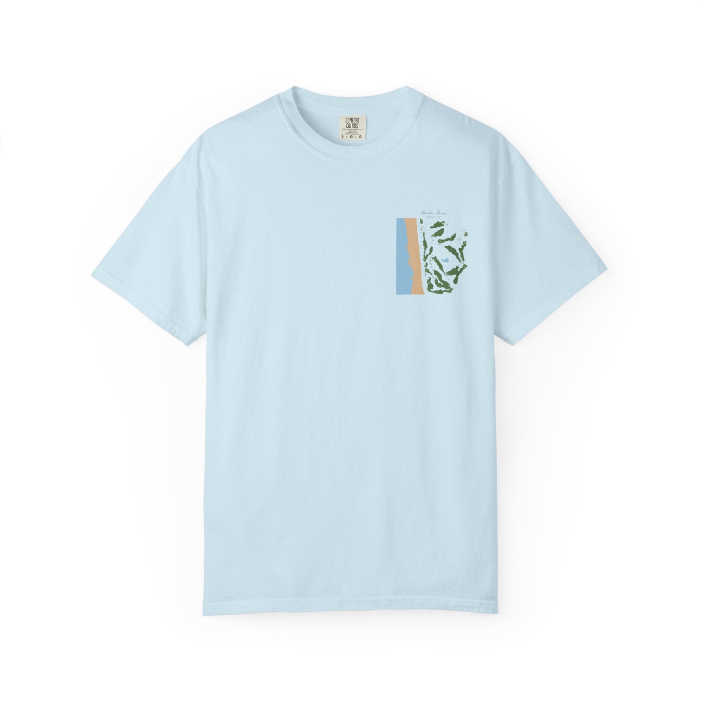 Bandon Dunes Course Map – Premium Comfort Colors® Golf Tee