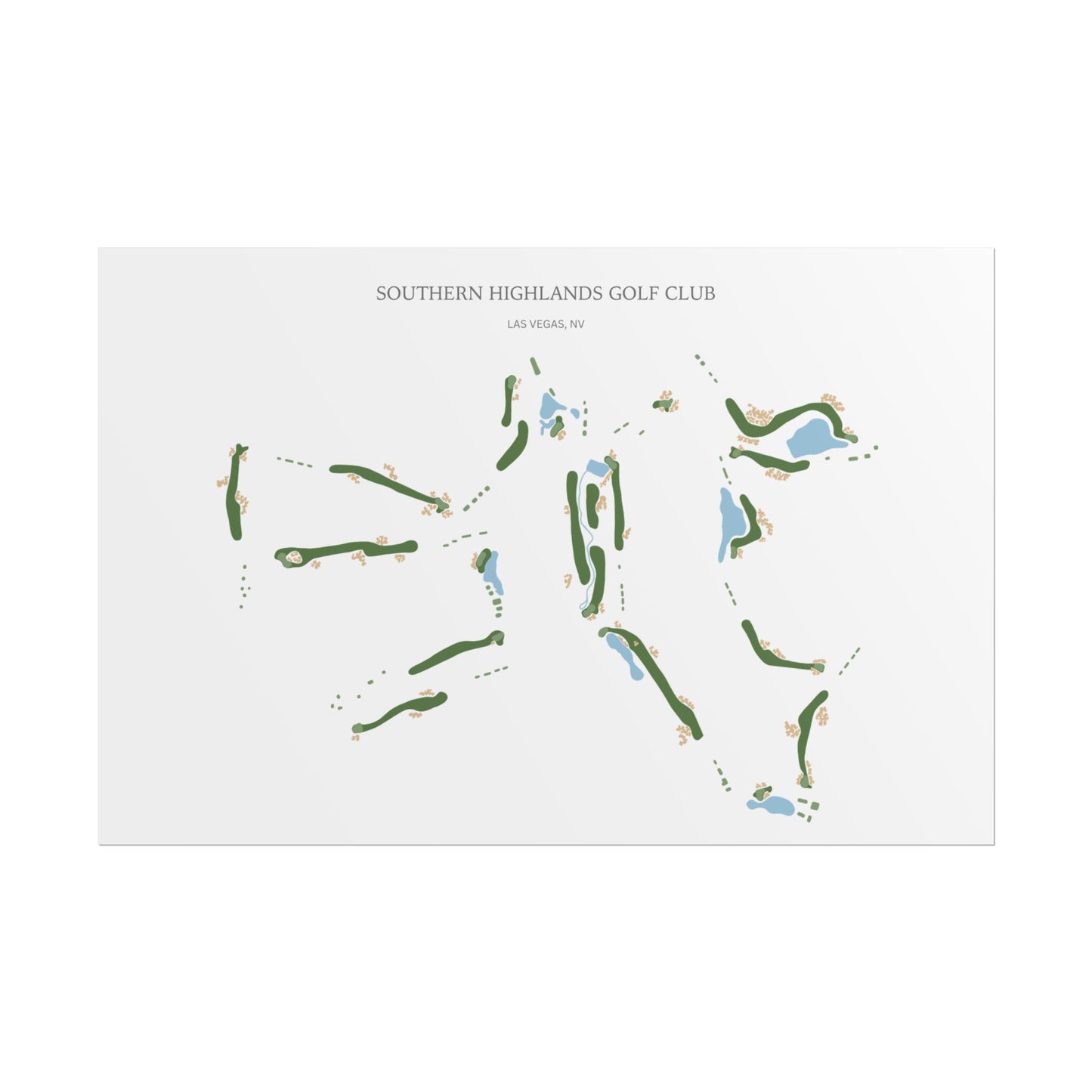 Southern Highlands Golf Course Print – Premium Wall Art for Golf Lovers