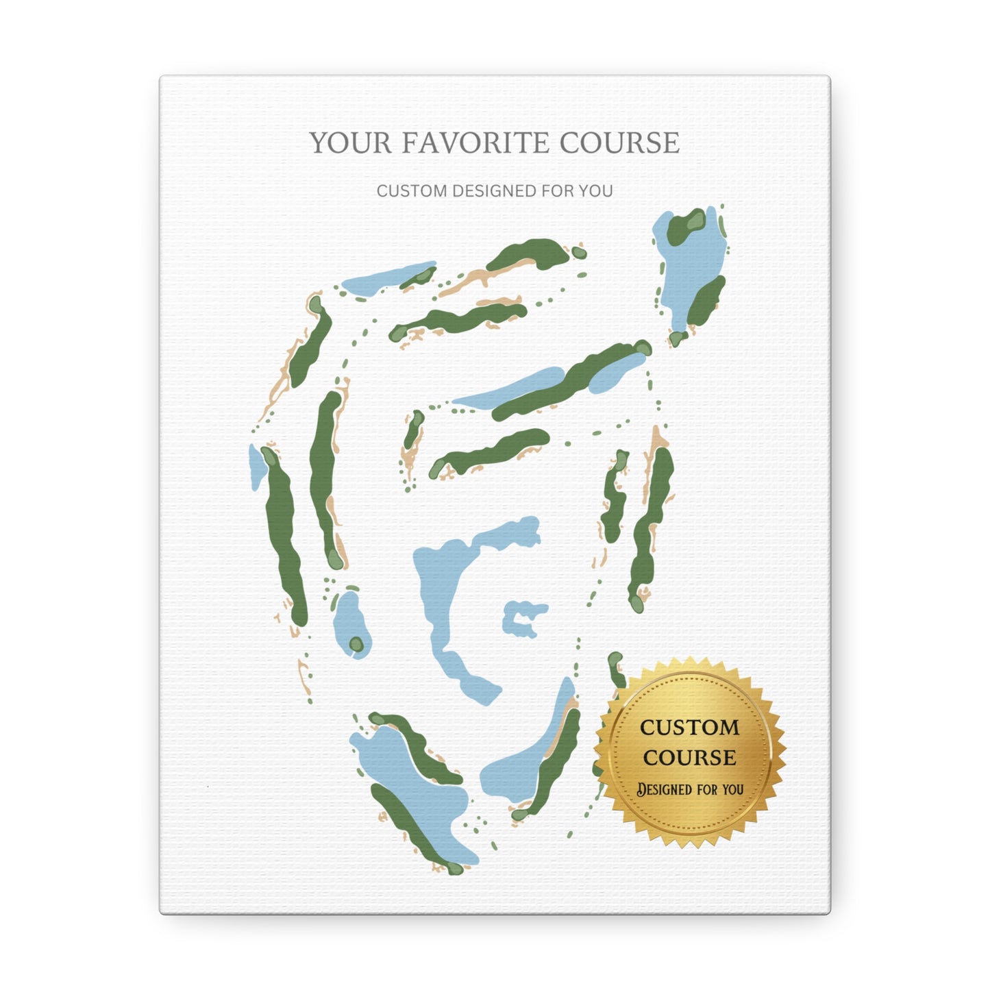 Custom Golf Course Print – Premium Golf Wall Art