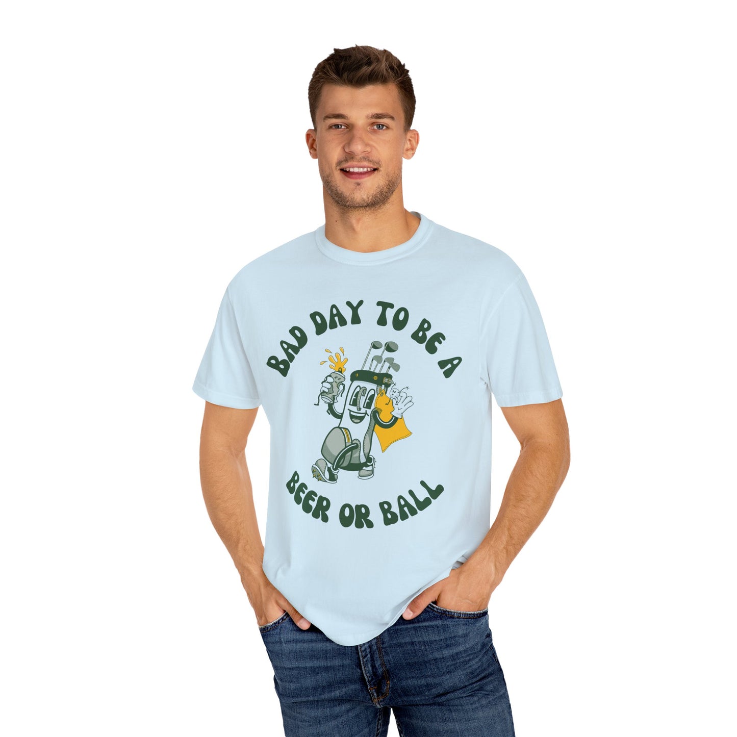 Bad Day to be a Beer or Ball - Golf Humor Graphic Tee