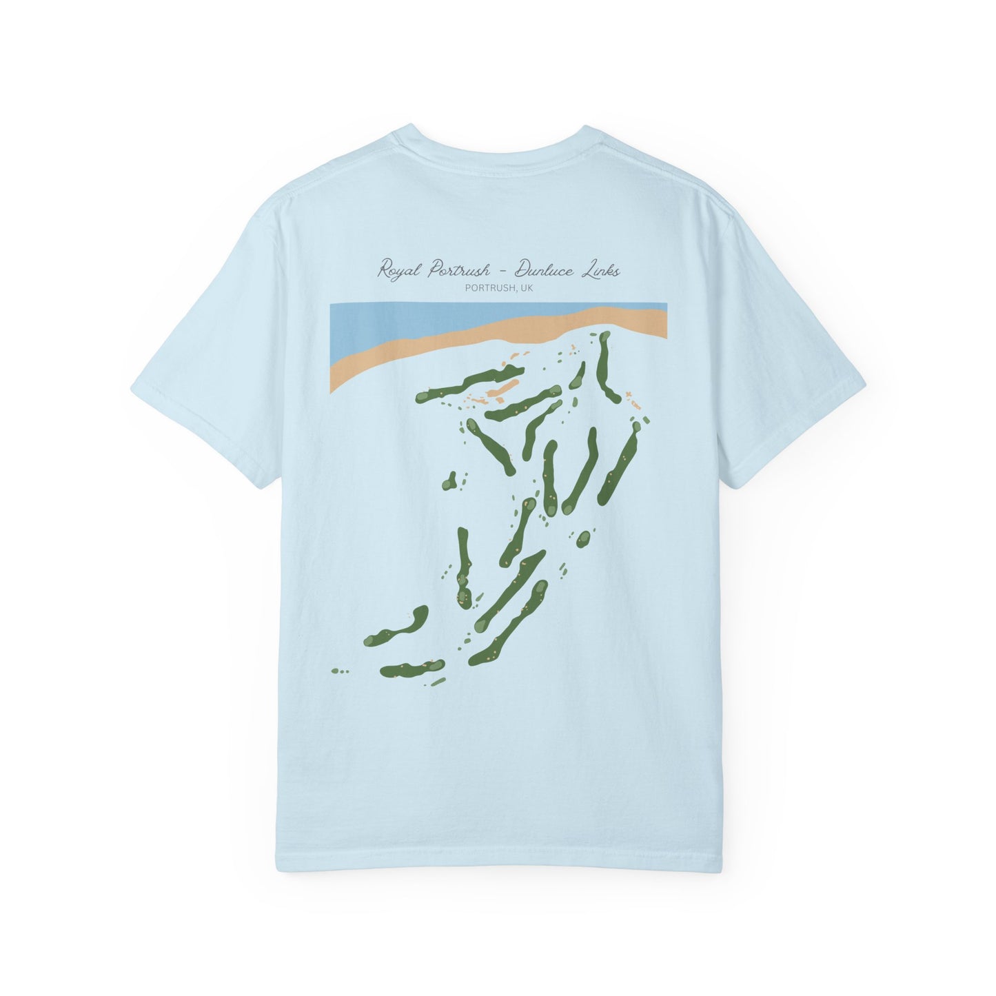 Dunluce Links | Royal Portrush Golf Course Map Shirt