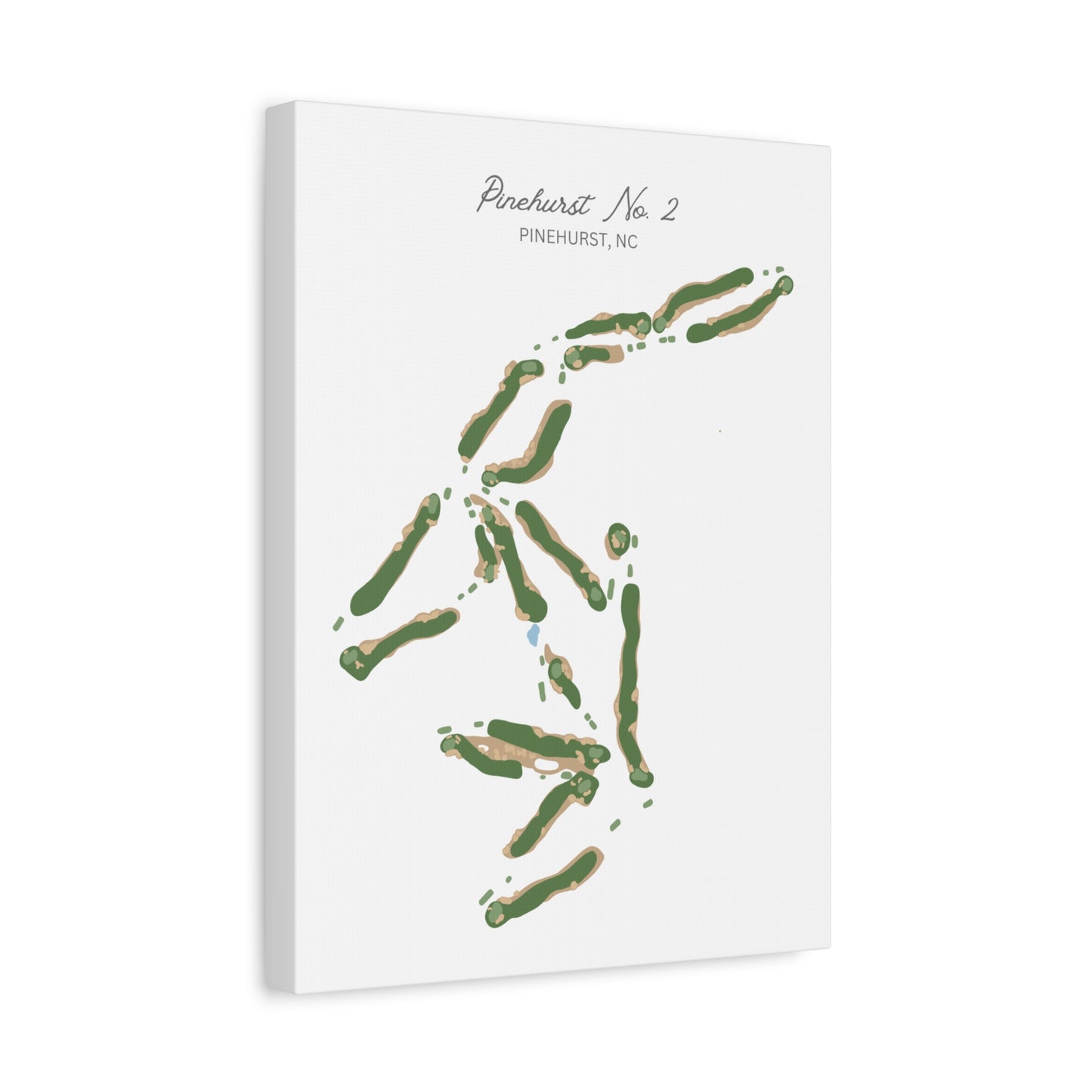 Pinehurst No. 2 Golf Course Canvas Print – Premium Wall Art for Golf Enthusiasts