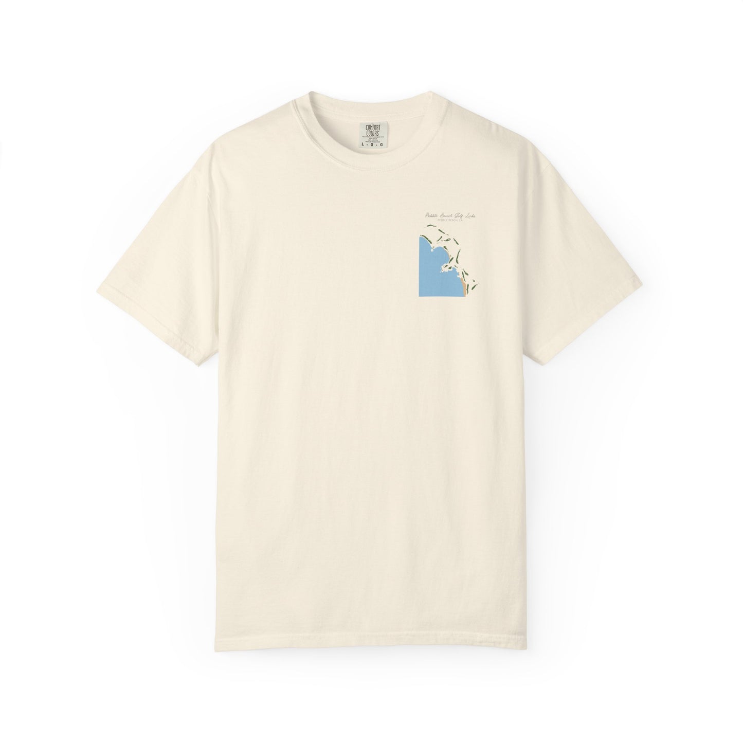 Pebble Beach Course Map – Premium Comfort Colors® Golf Tee