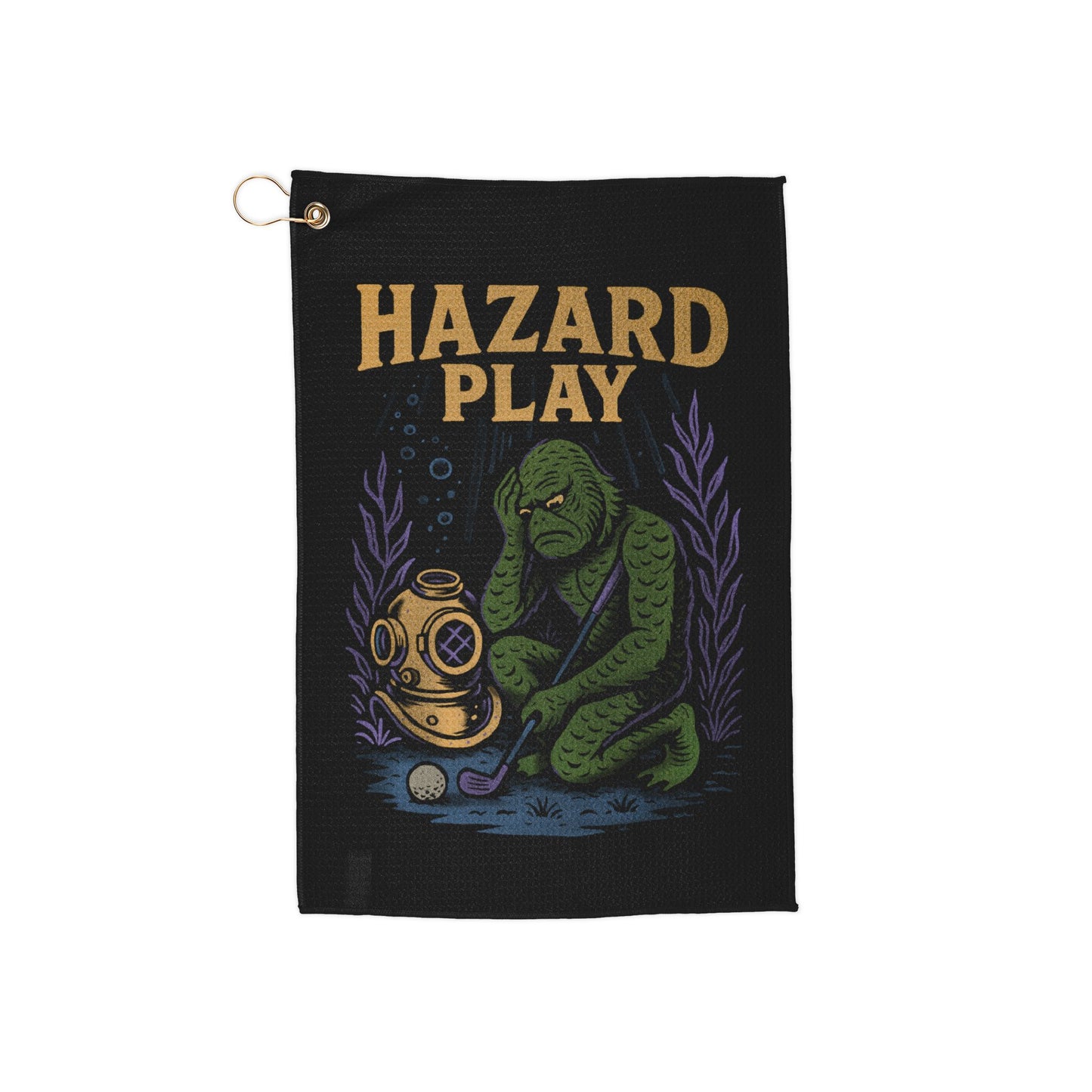 Hazard Play – Swamp Monster Golf Towel