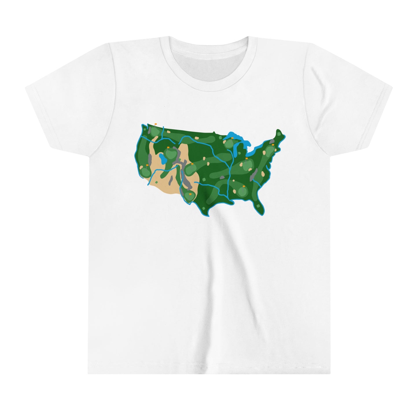 United States Golf - Youth - Shirt Kids Graphic Tee