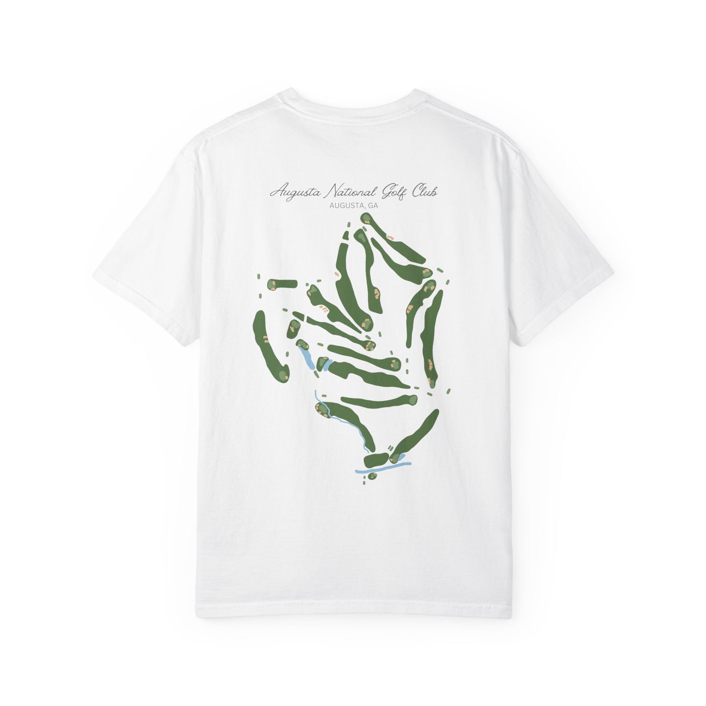 Augusta National Course Map – Premium Comfort Colors® Golf Tee