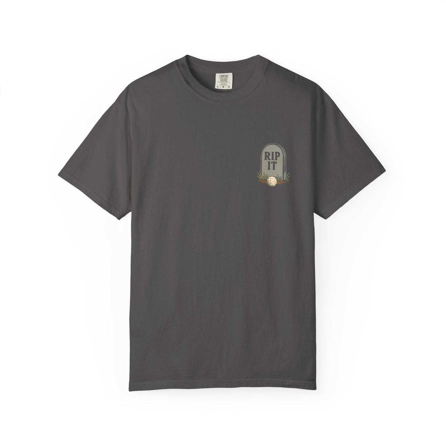 Play It As It Lies – Skeleton Golfer Halloween T-Shirt