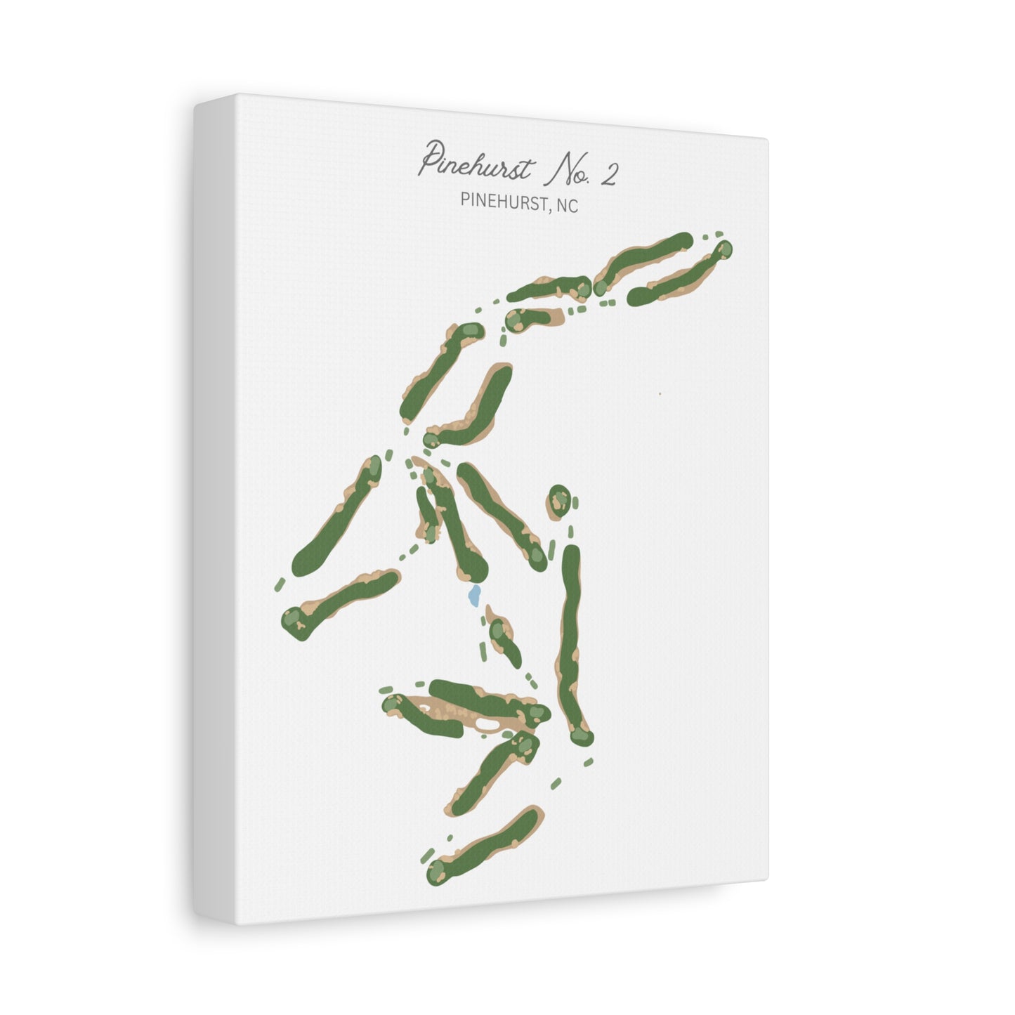 Pinehurst No. 2 Golf Course Canvas Print – Premium Wall Art for Golf Enthusiasts