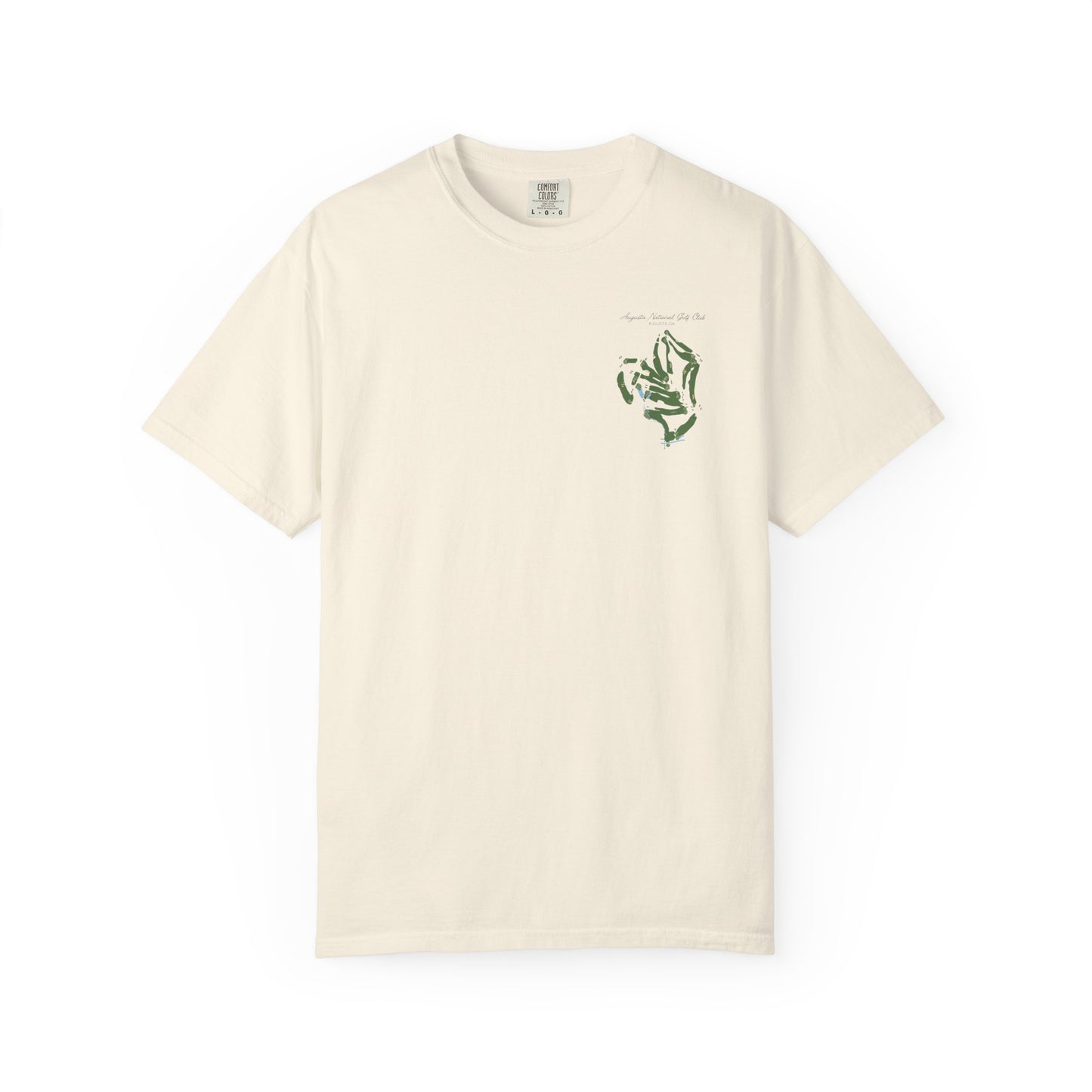 Augusta National Course Map – Premium Comfort Colors® Golf Tee