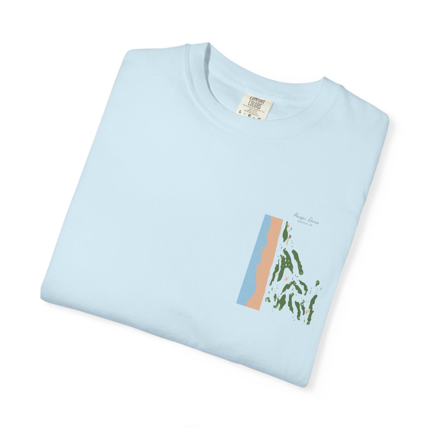 Pacific Dunes – Bandon, Oregon Golf Map Shirt