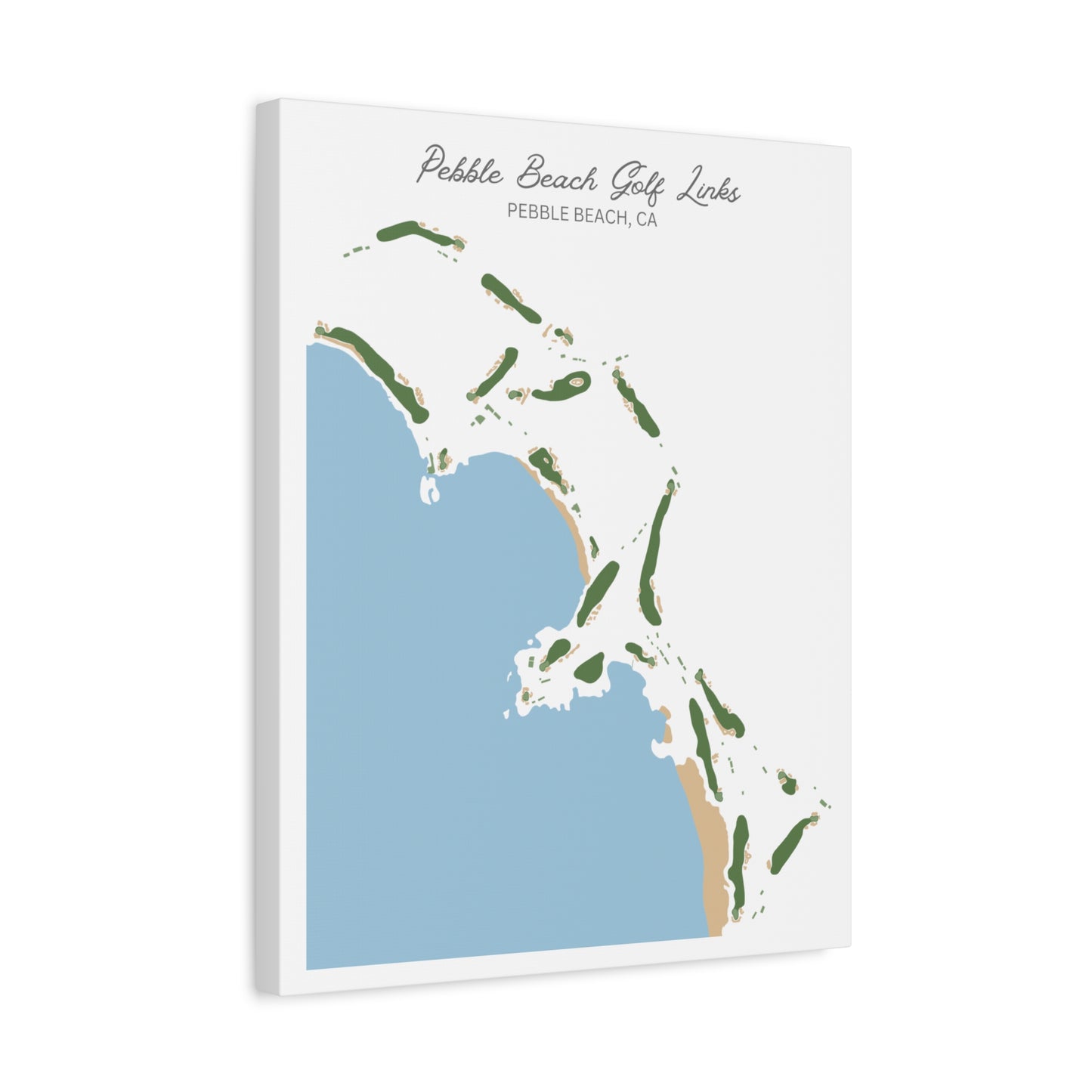 Pebble Beach Golf Course Canvas Print – Premium Wall Art for Golf Enthusiasts