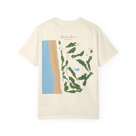Bandon Dunes Course Map – Premium Comfort Colors® Golf Tee
