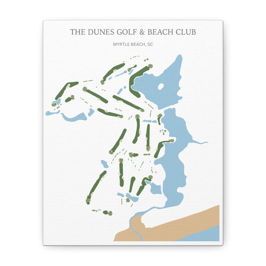 The Dunes Golf & Beach Club Canvas Print – Myrtle Beach Golf Wall Art