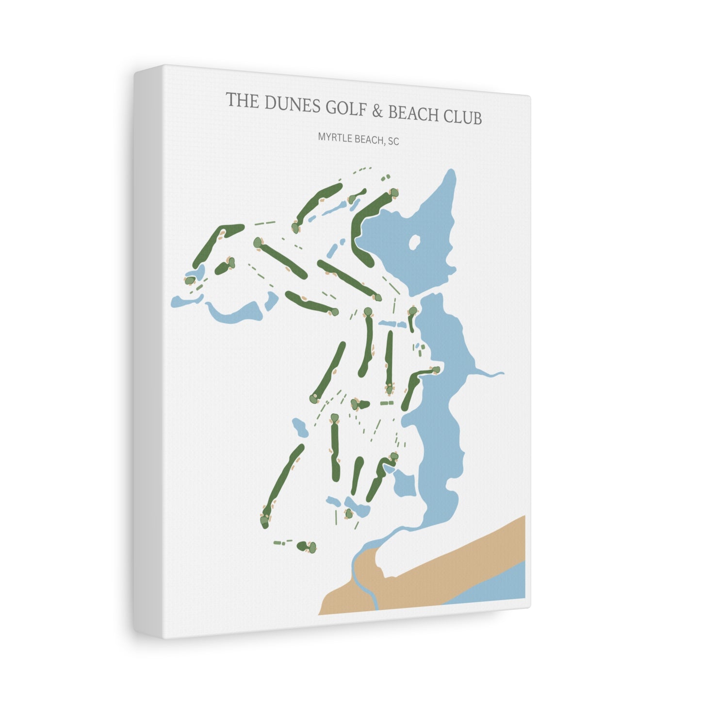 The Dunes Golf & Beach Club Canvas Print – Myrtle Beach Golf Wall Art