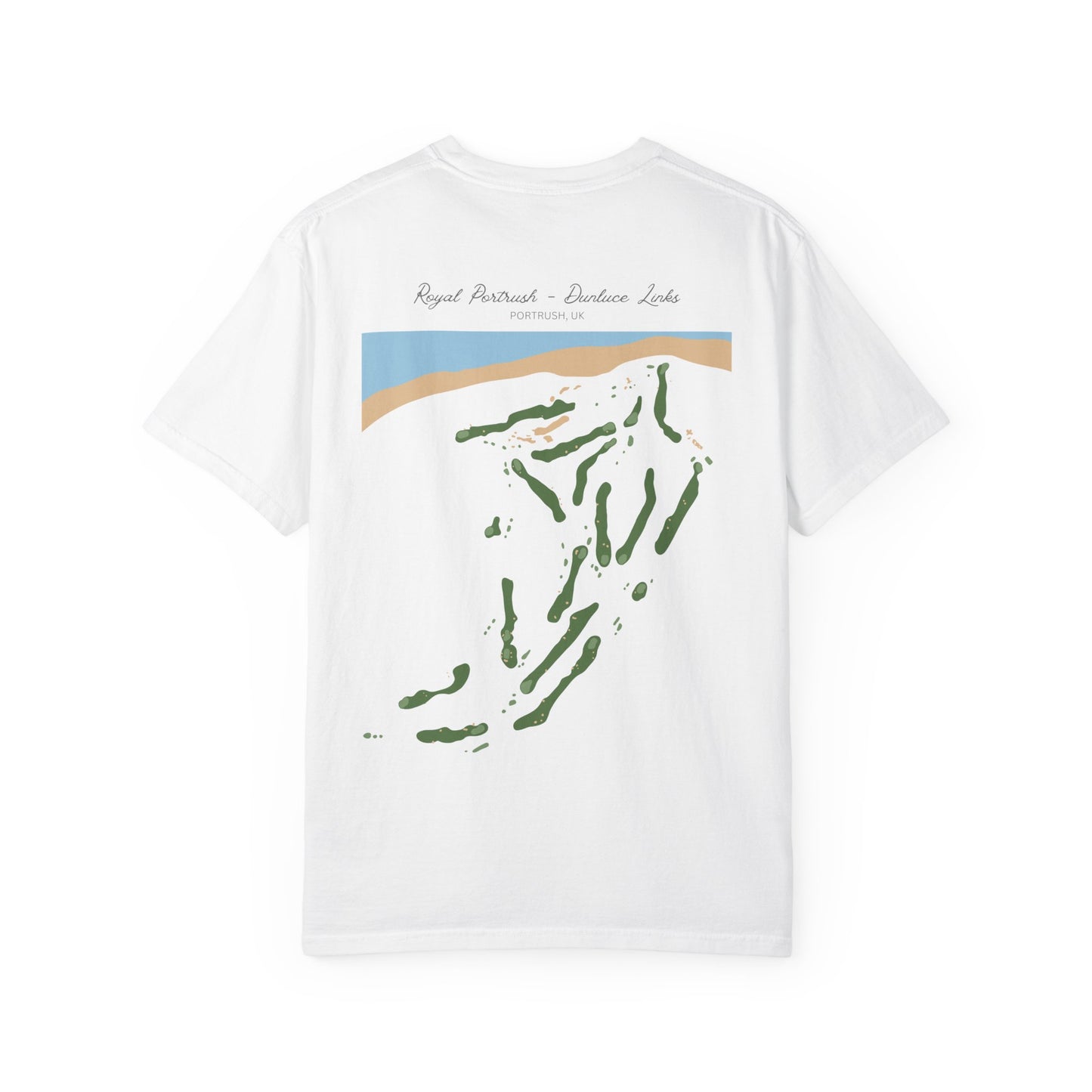 Dunluce Links | Royal Portrush Golf Course Map Shirt