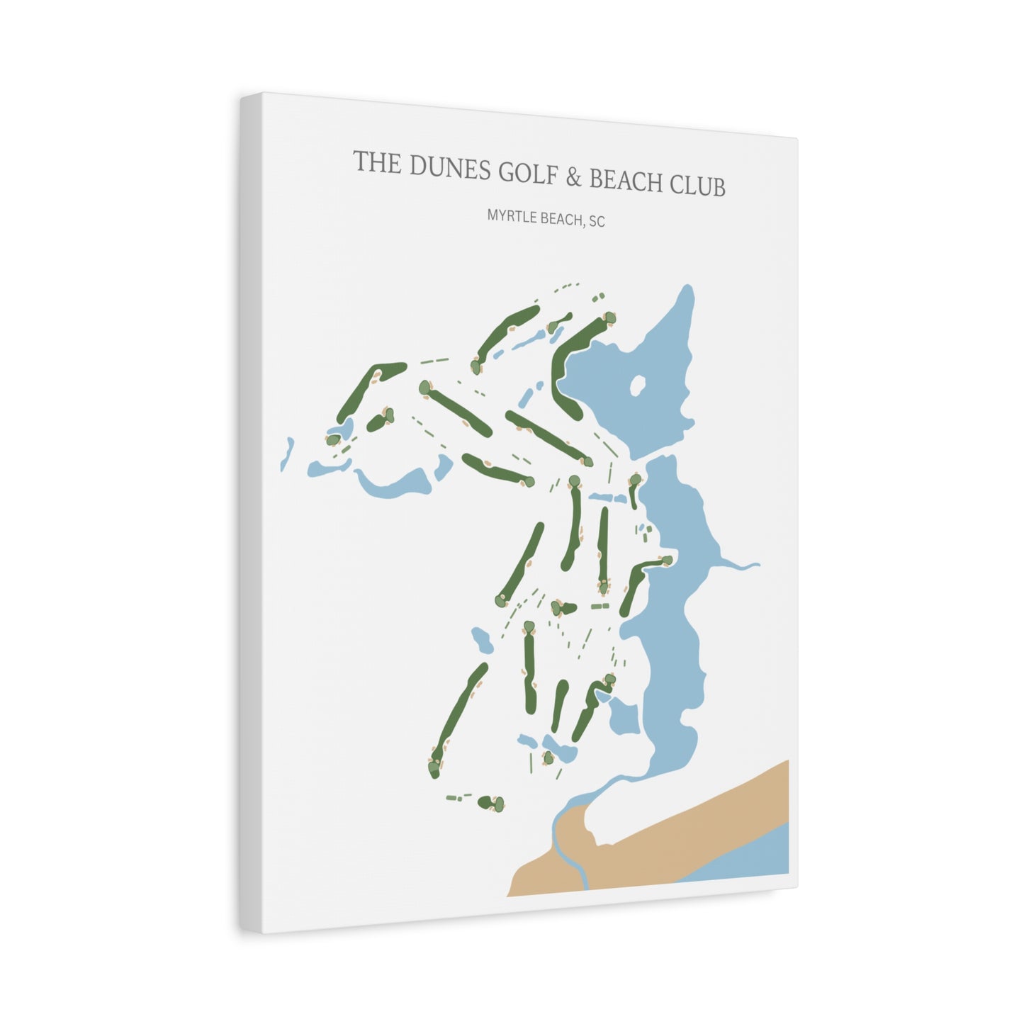 The Dunes Golf & Beach Club Canvas Print – Myrtle Beach Golf Wall Art