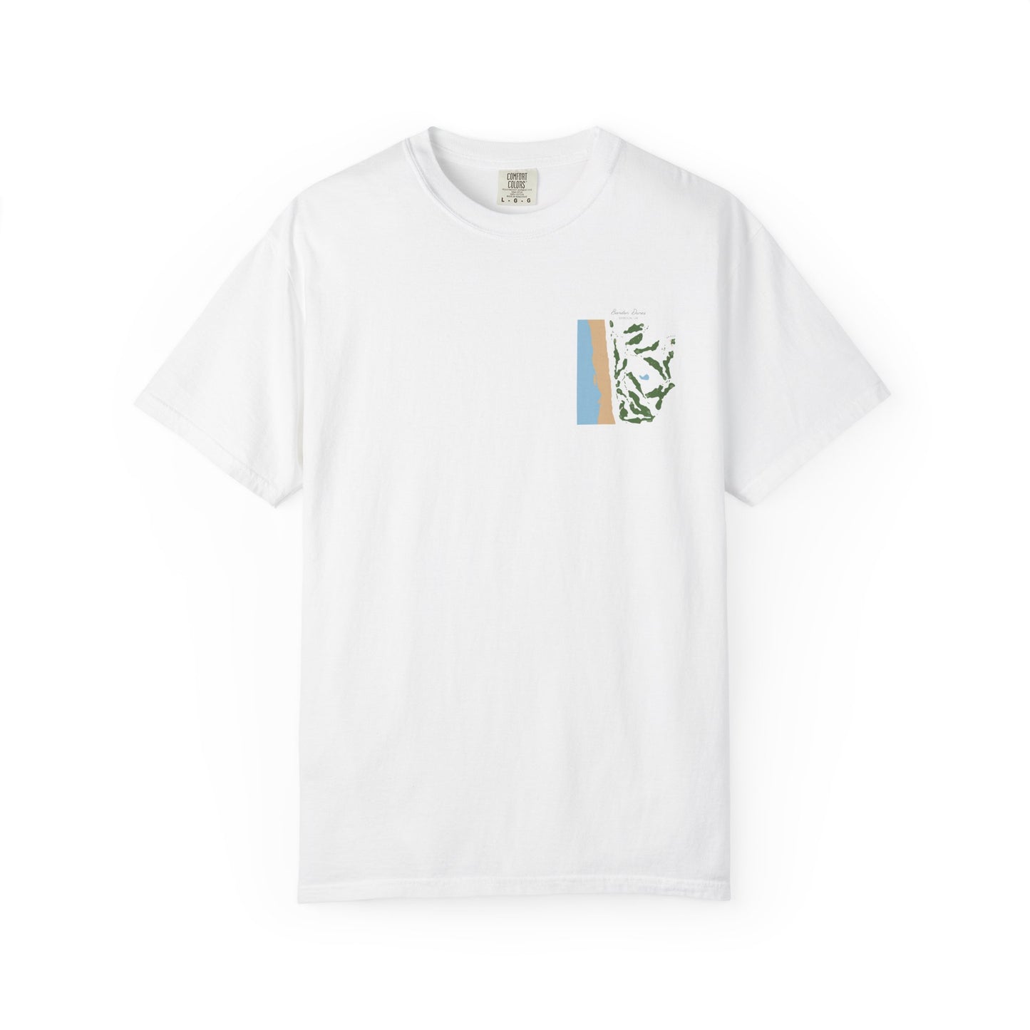 Bandon Dunes Course Map – Premium Comfort Colors® Golf Tee