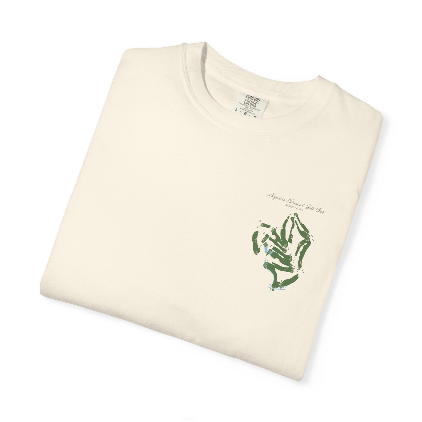Augusta National Course Map – Premium Comfort Colors® Golf Tee