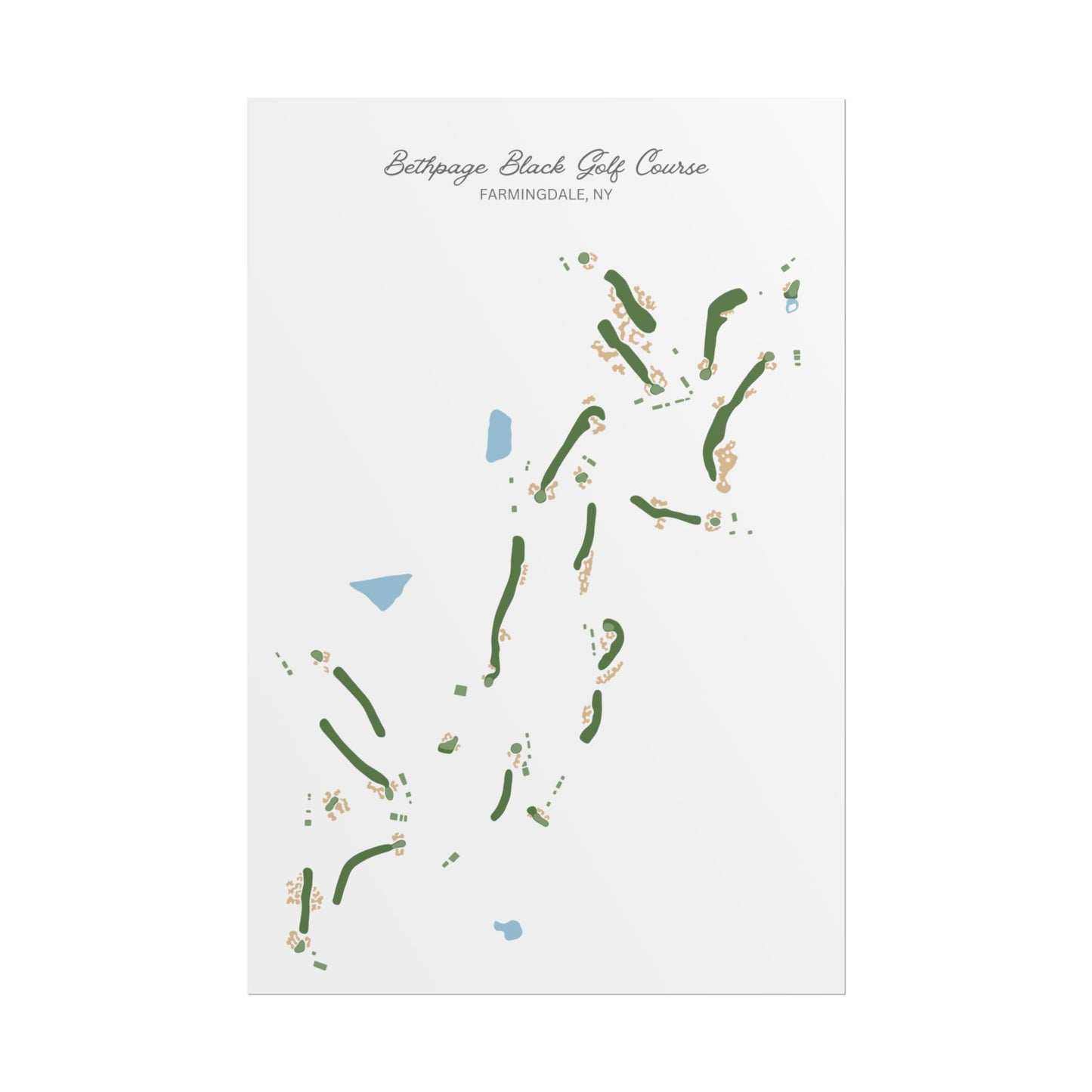 Bethpage Black Golf Course Print – Premium Wall Art for Golf Enthusiasts