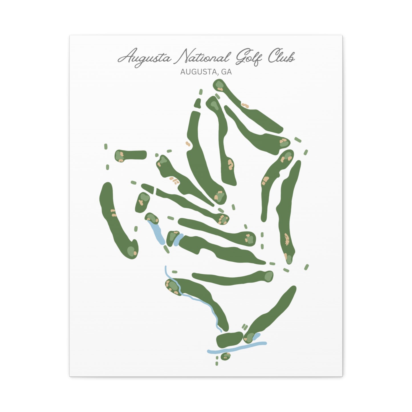 August National Golf Course Print – Premium Wall Art for Golf Lovers