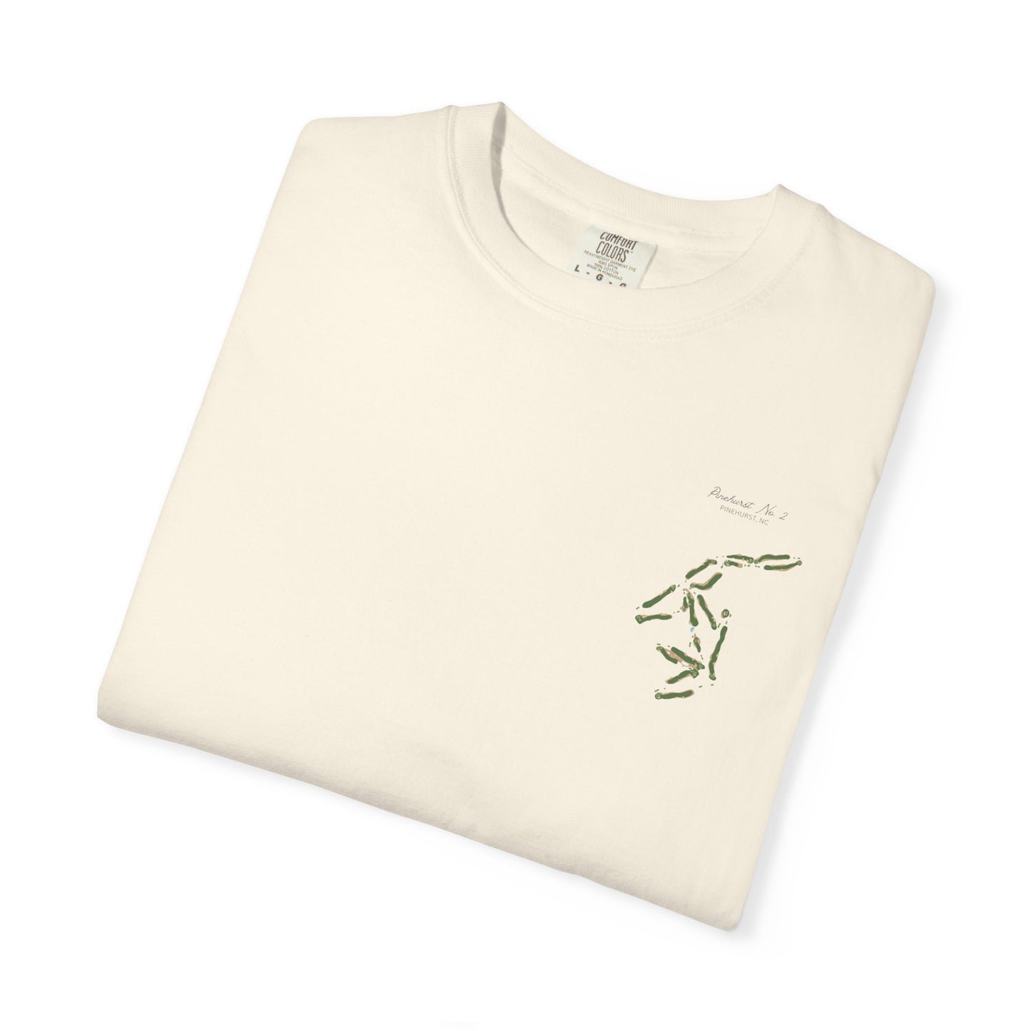 Pinehurst No. 2 Map Tee – Premium Comfort Colors® Golf Shirt