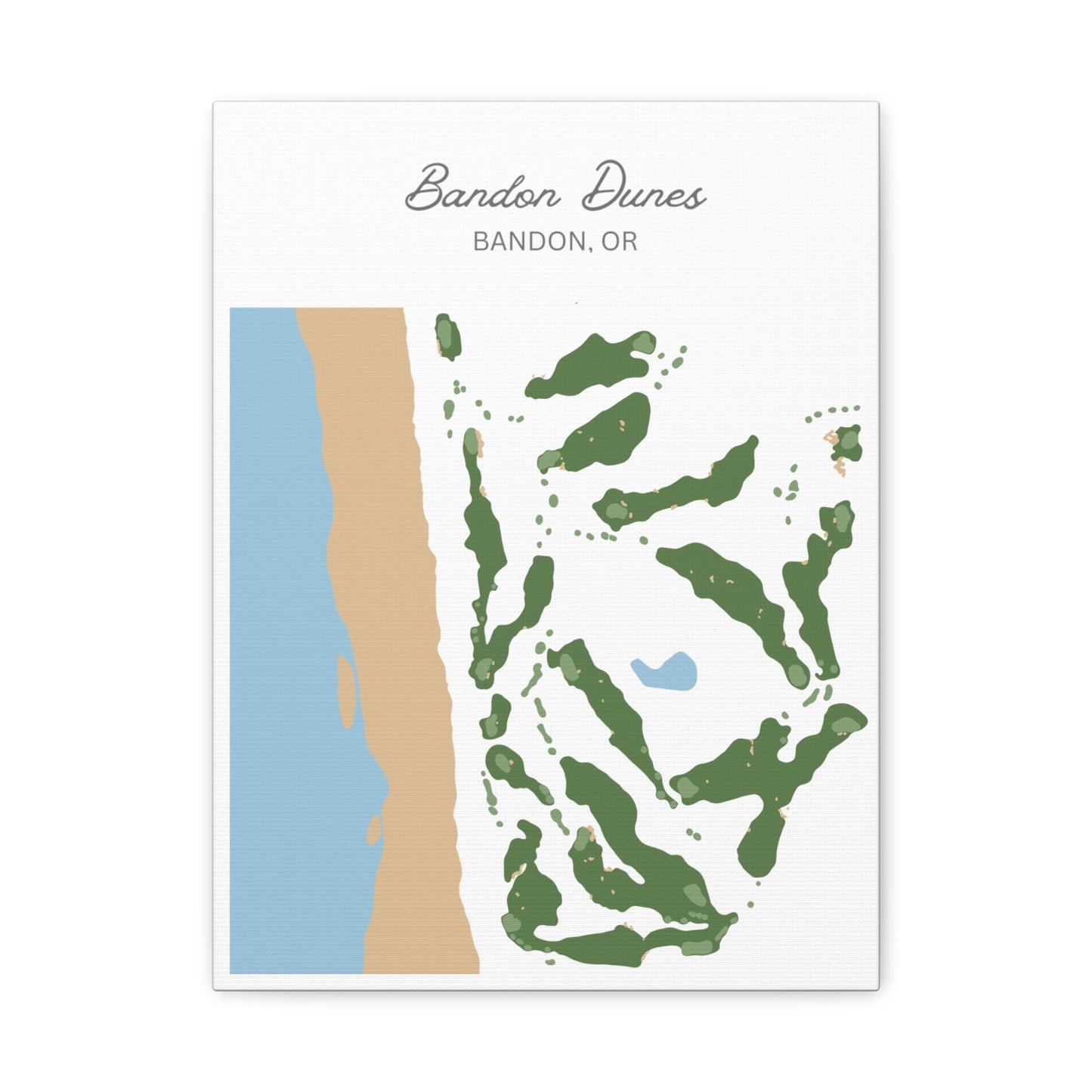 Bandon Dunes Golf Course Canvas Print – Premium Wall Art for Golf Enthusiasts