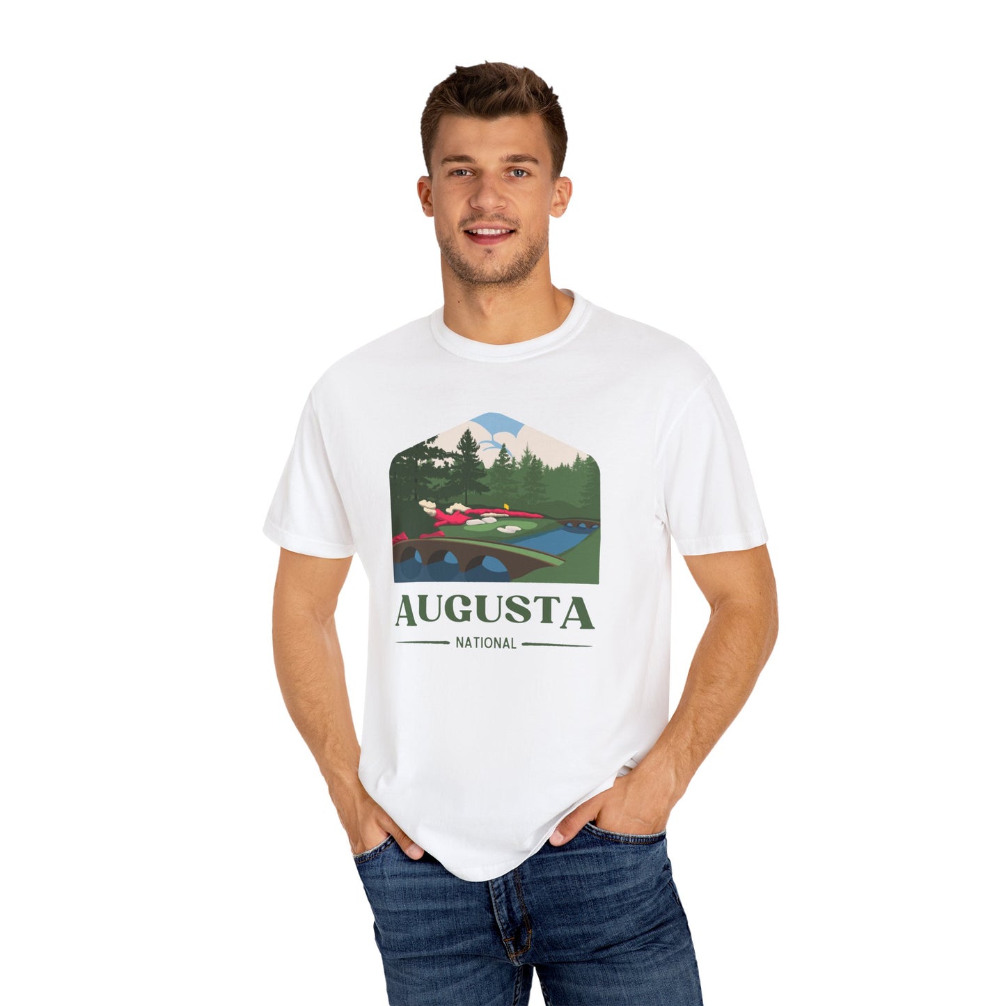 Hole 12 Augusta National – Comfort Colors® Artistic Golf Shirt
