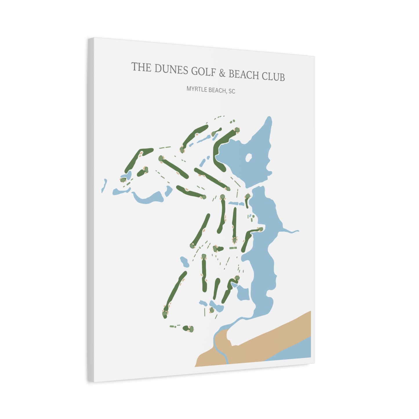 The Dunes Golf & Beach Club Canvas Print – Myrtle Beach Golf Wall Art
