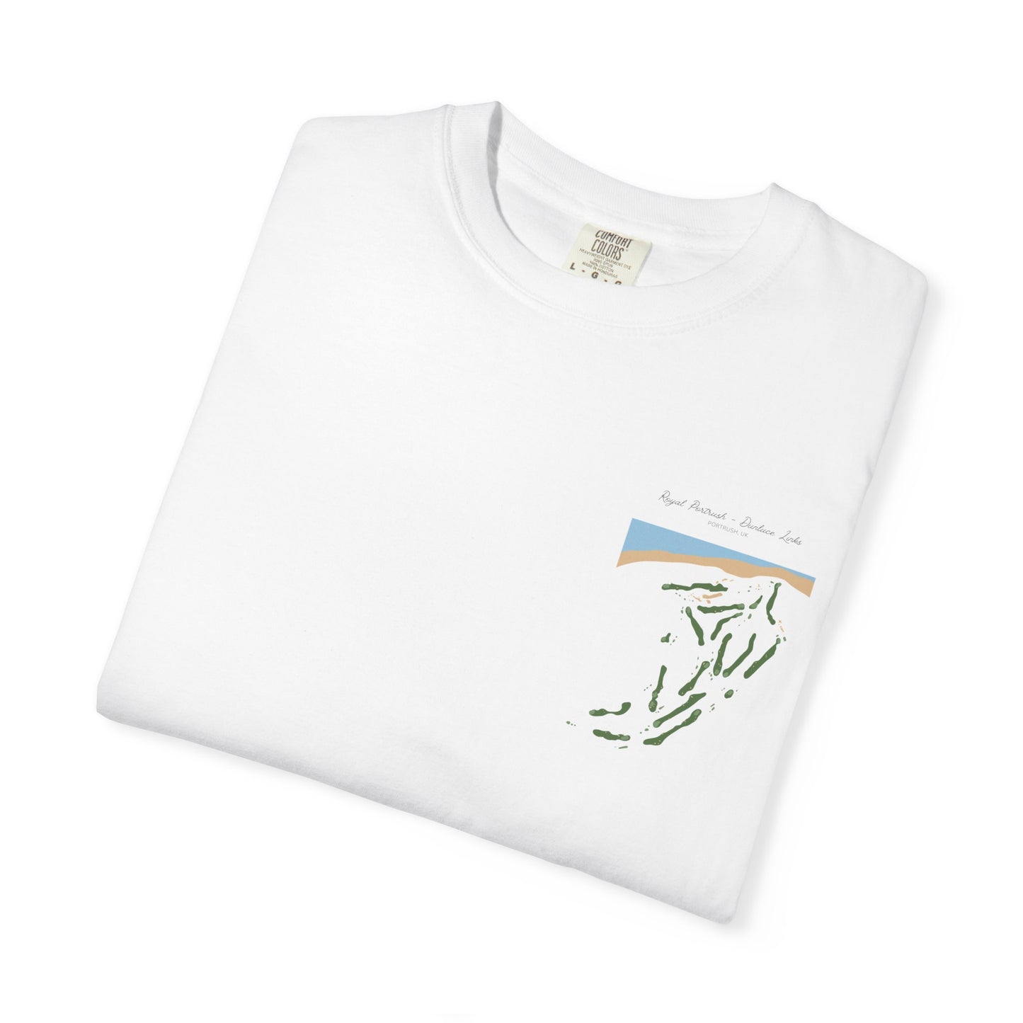 Dunluce Links | Royal Portrush Golf Course Map Shirt