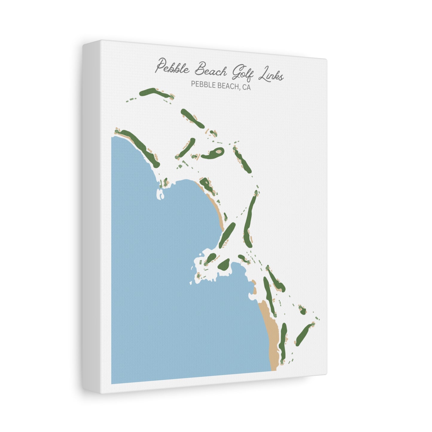 Pebble Beach Golf Course Canvas Print – Premium Wall Art for Golf Enthusiasts