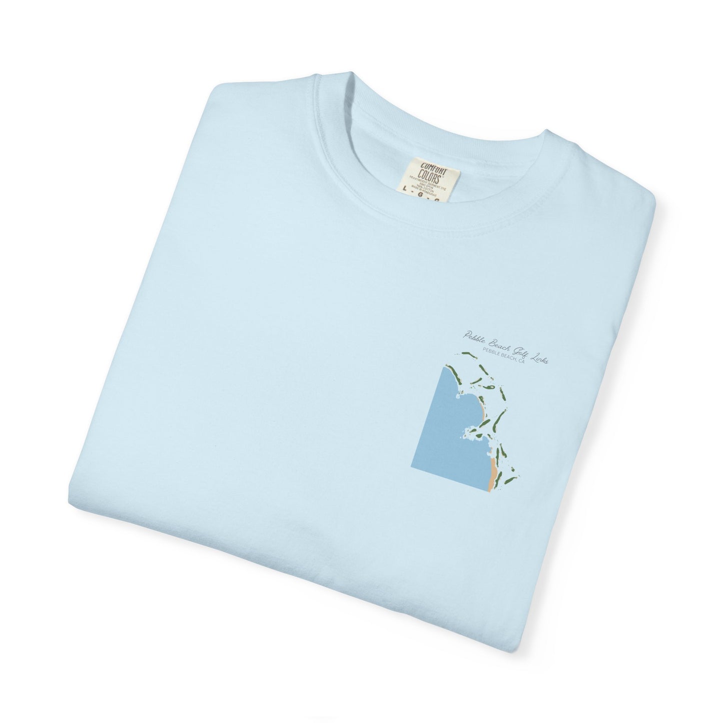Pebble Beach Course Map – Premium Comfort Colors® Golf Tee
