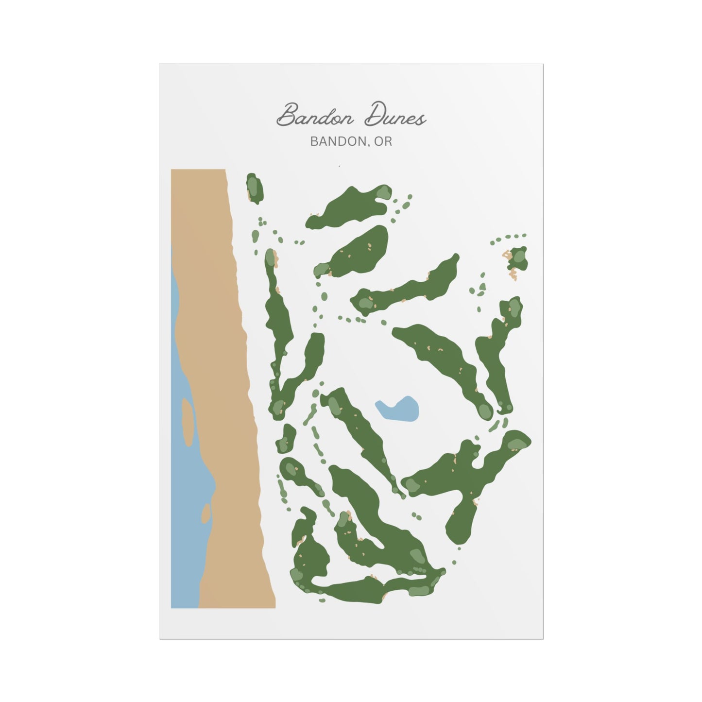 Bandon Dunes Golf Course Canvas Print – Premium Wall Art for Golf Enthusiasts