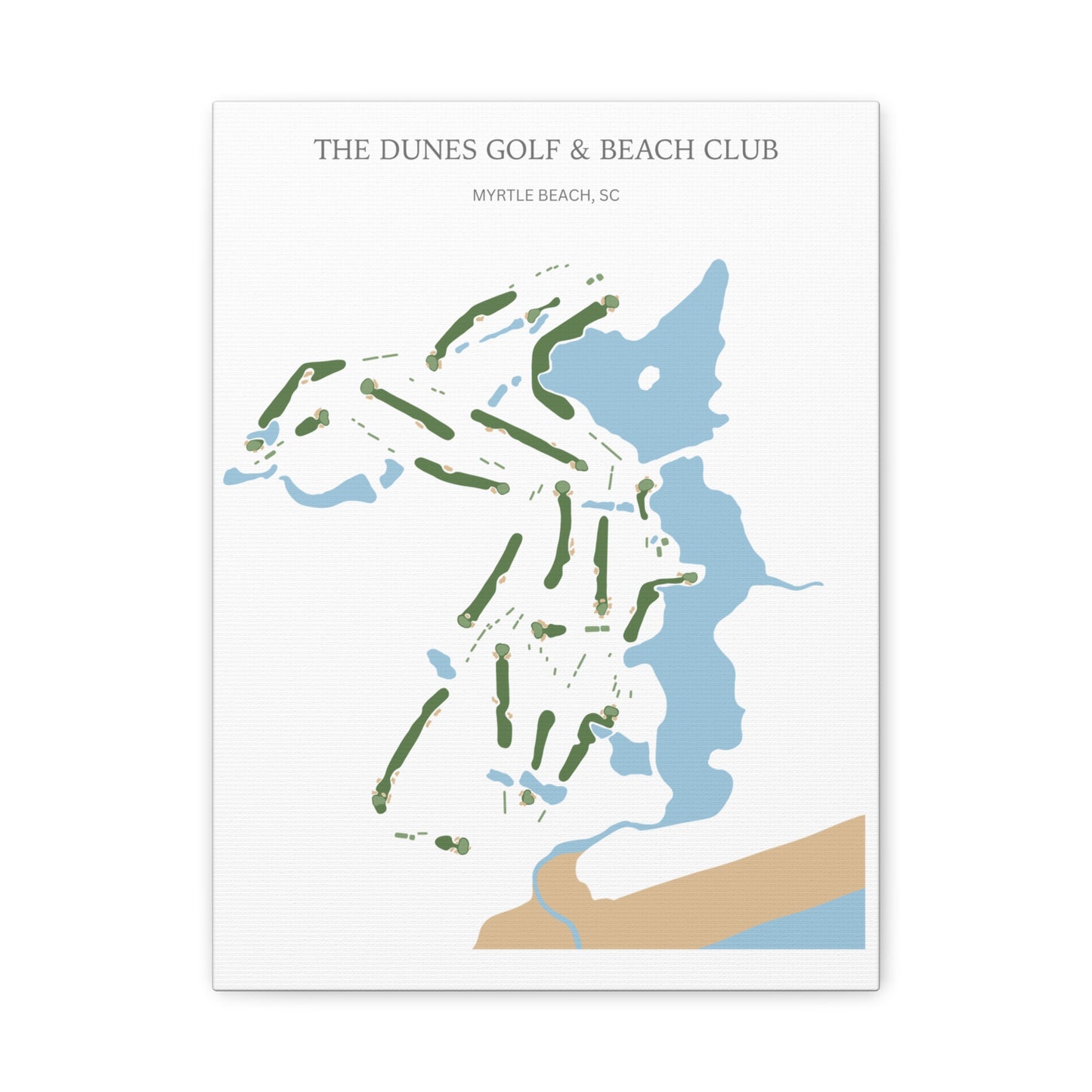 The Dunes Golf & Beach Club Canvas Print – Myrtle Beach Golf Wall Art