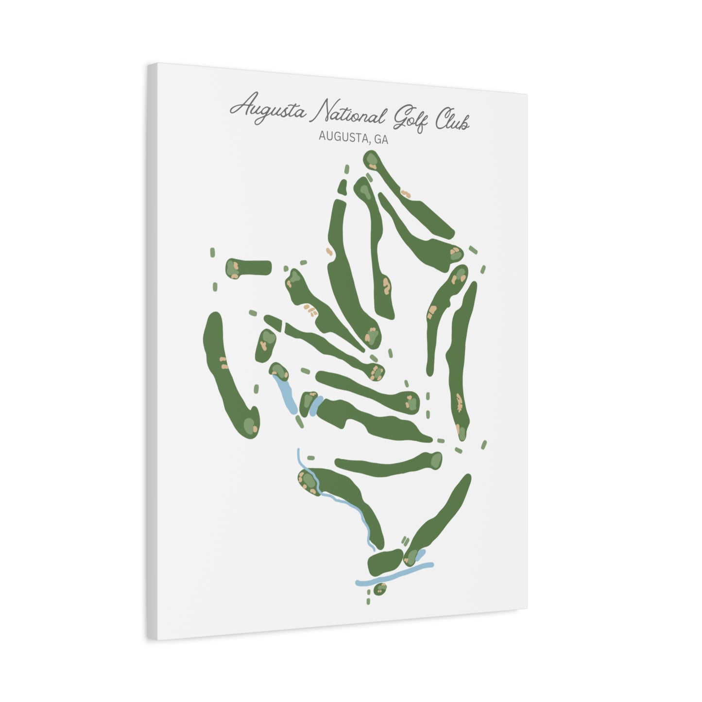 August National Golf Course Print – Premium Wall Art for Golf Lovers
