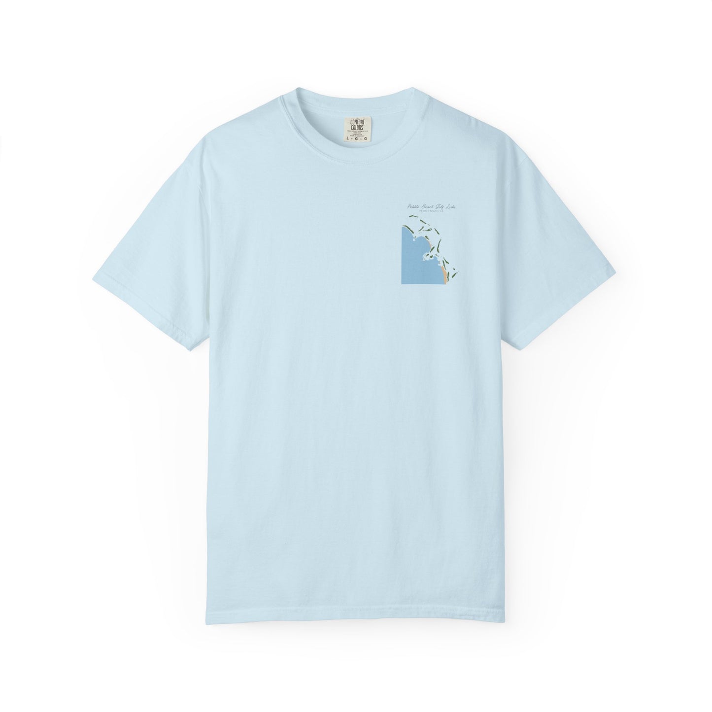 Pebble Beach Course Map – Premium Comfort Colors® Golf Tee