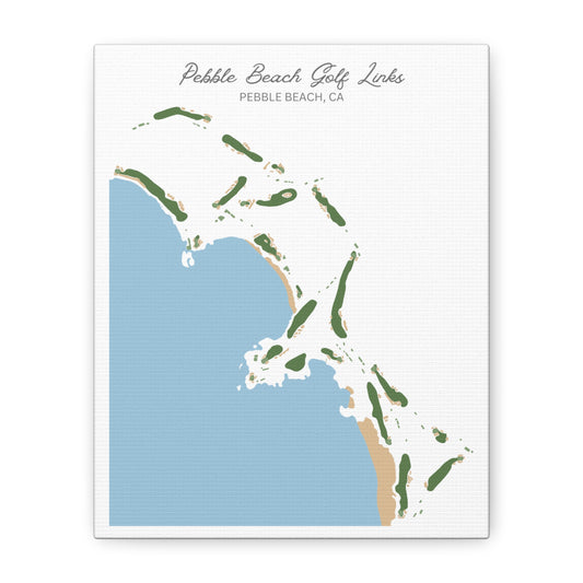 Pebble Beach Golf Course Canvas Print – Premium Wall Art for Golf Enthusiasts
