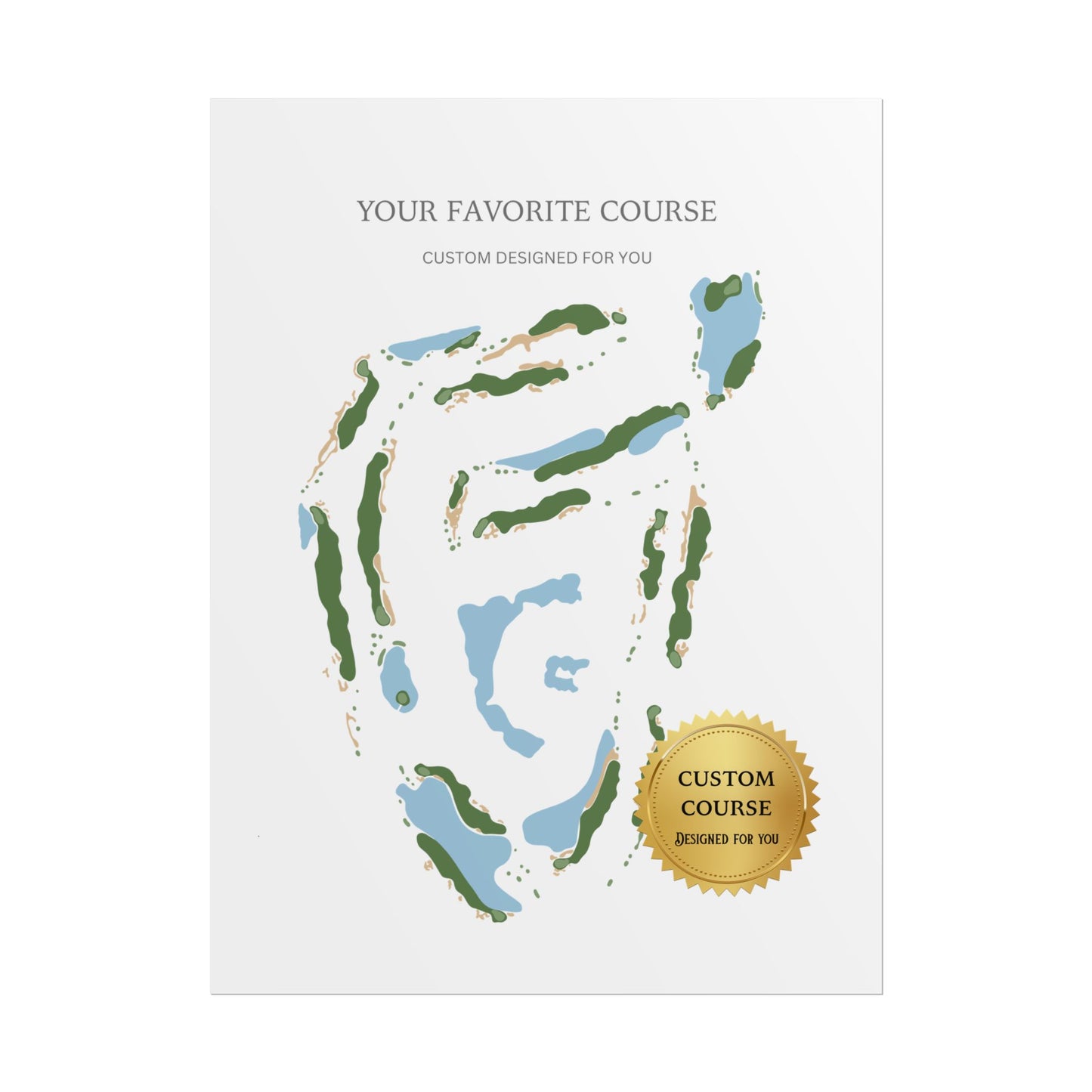 Custom Golf Course Print – Premium Golf Wall Art