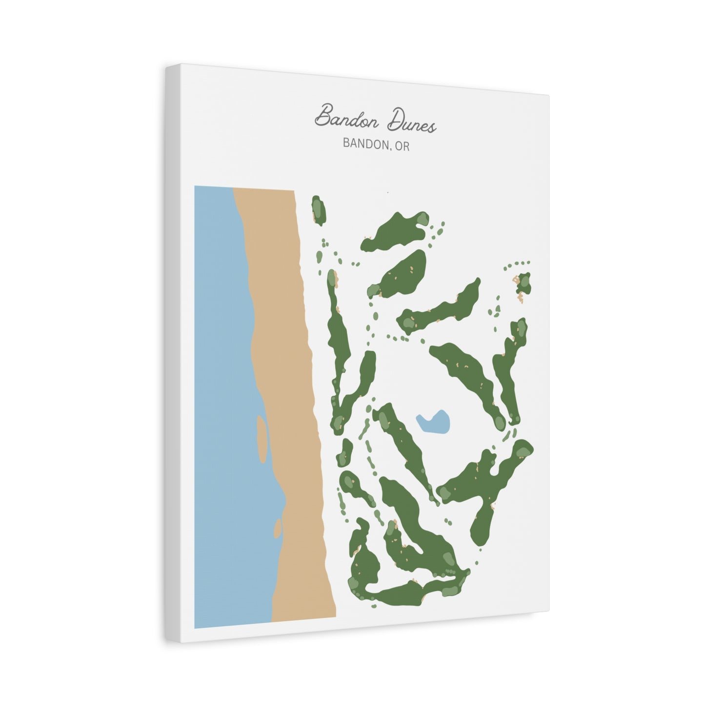 Bandon Dunes Golf Course Canvas Print – Premium Wall Art for Golf Enthusiasts