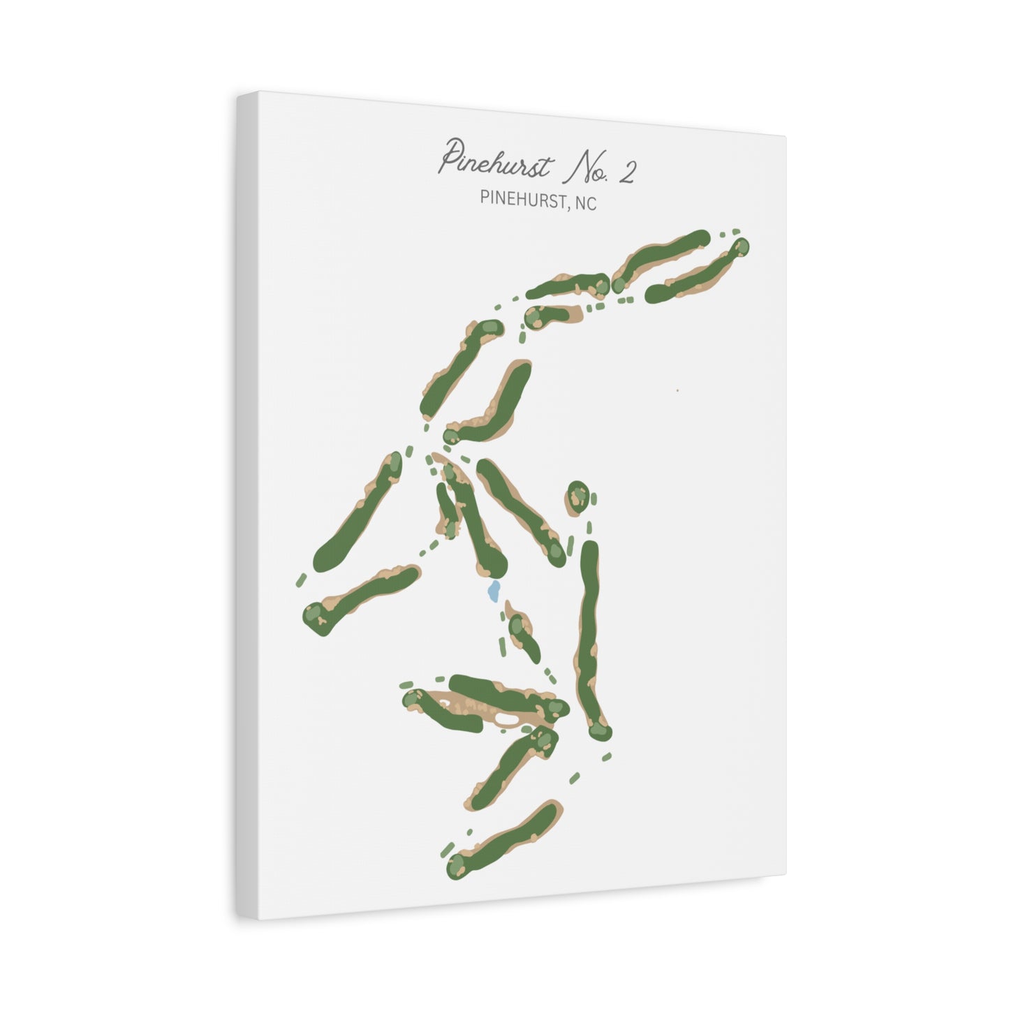 Pinehurst No. 2 Golf Course Canvas Print – Premium Wall Art for Golf Enthusiasts