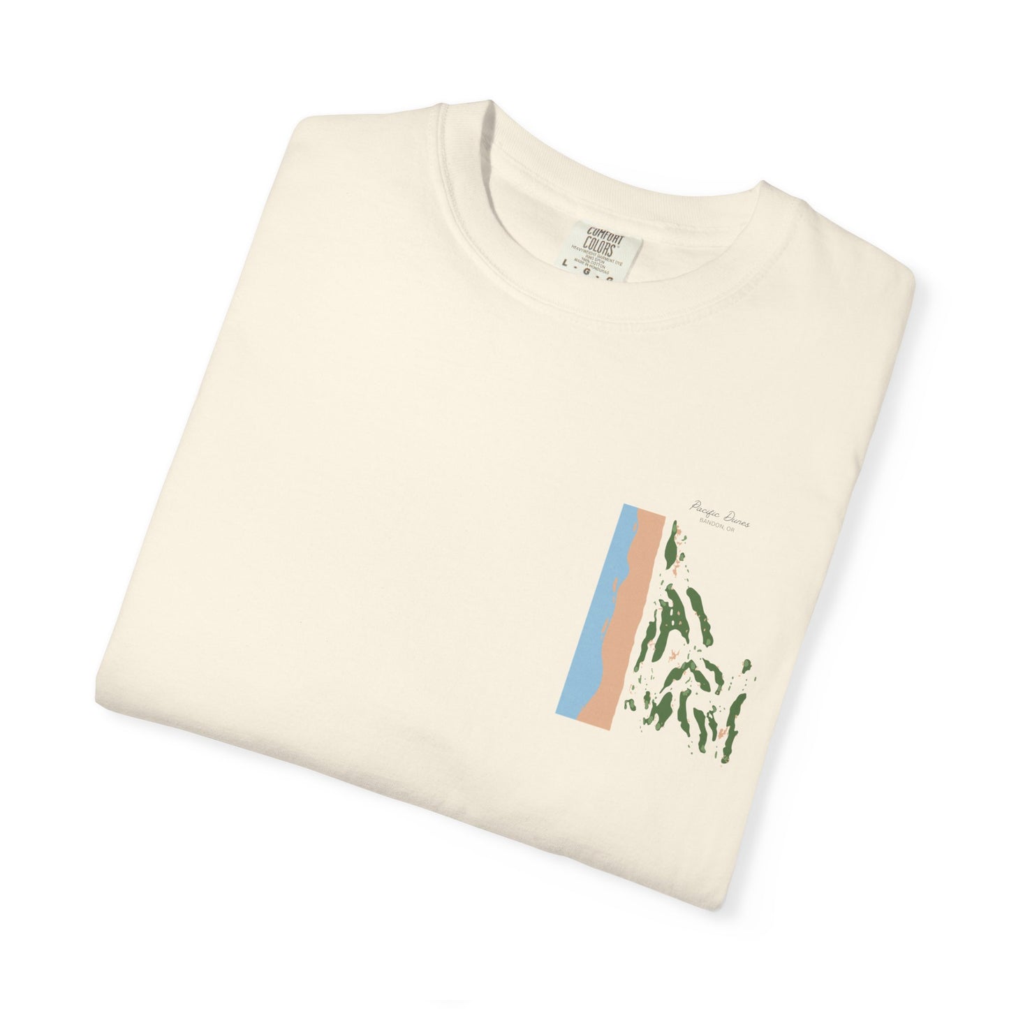 Pacific Dunes – Bandon, Oregon Golf Map Shirt
