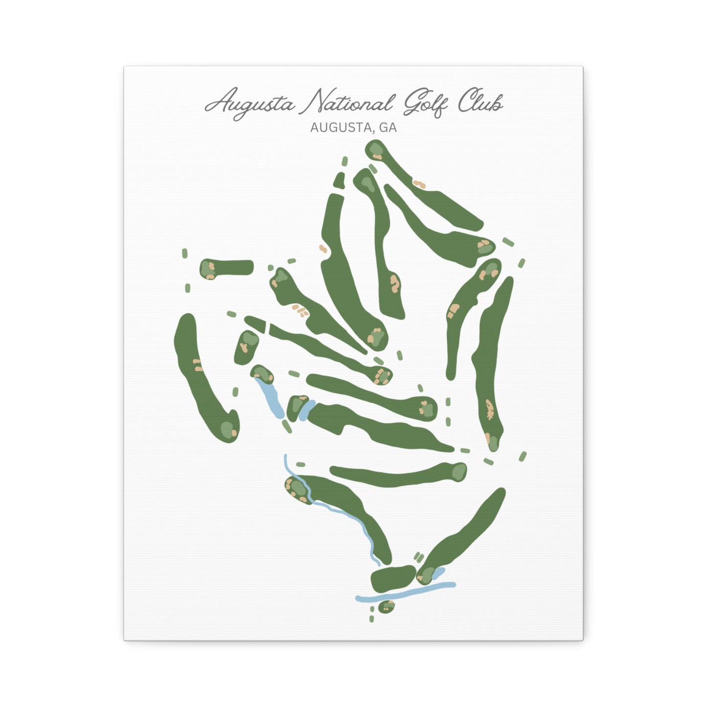 August National Golf Course Print – Premium Wall Art for Golf Lovers