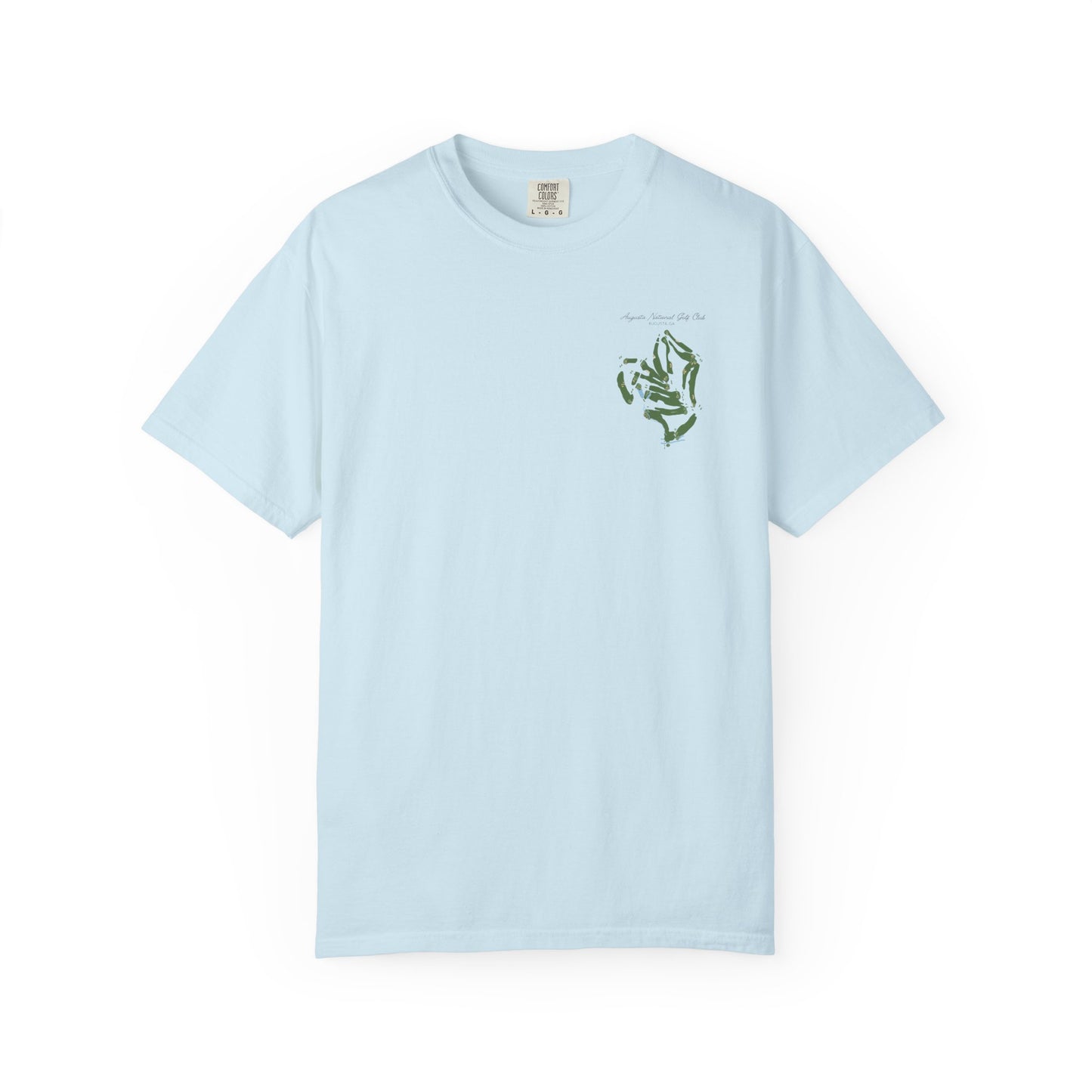 Augusta National Course Map – Premium Comfort Colors® Golf Tee