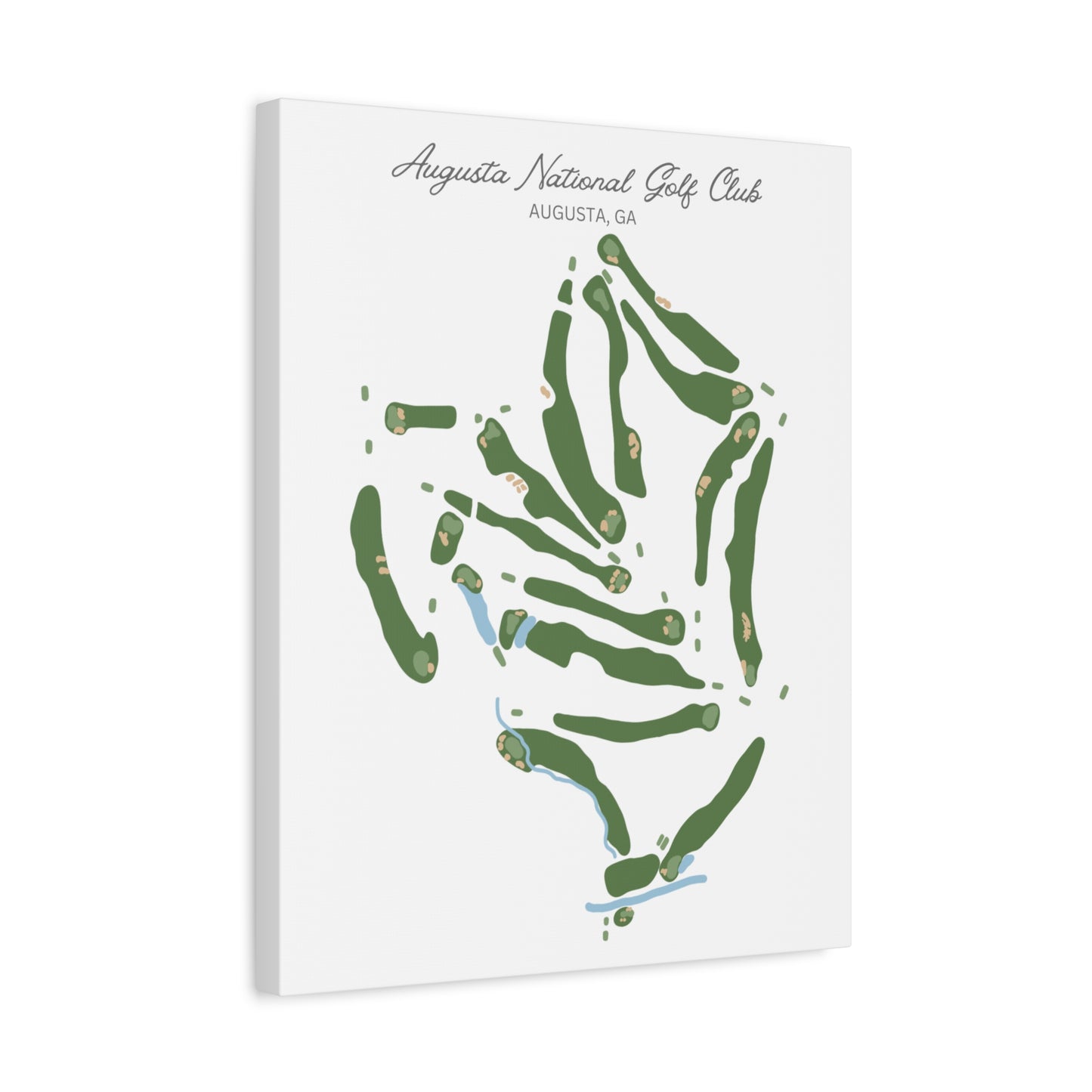 August National Golf Course Print – Premium Wall Art for Golf Lovers